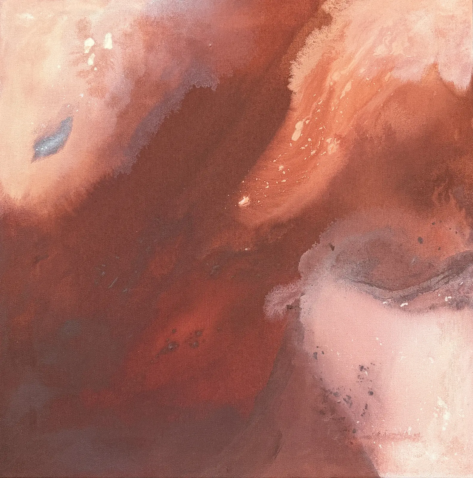 Akrylmålning Burgundy av Linda Thörnblom