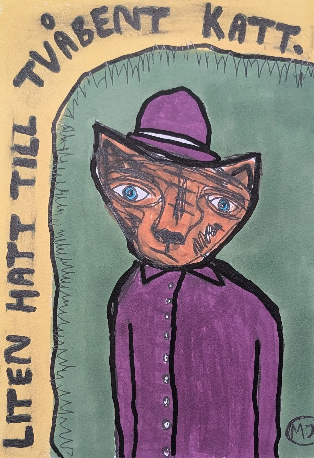 Liten hatt till tvåbent katt. av Mikael Jonsson