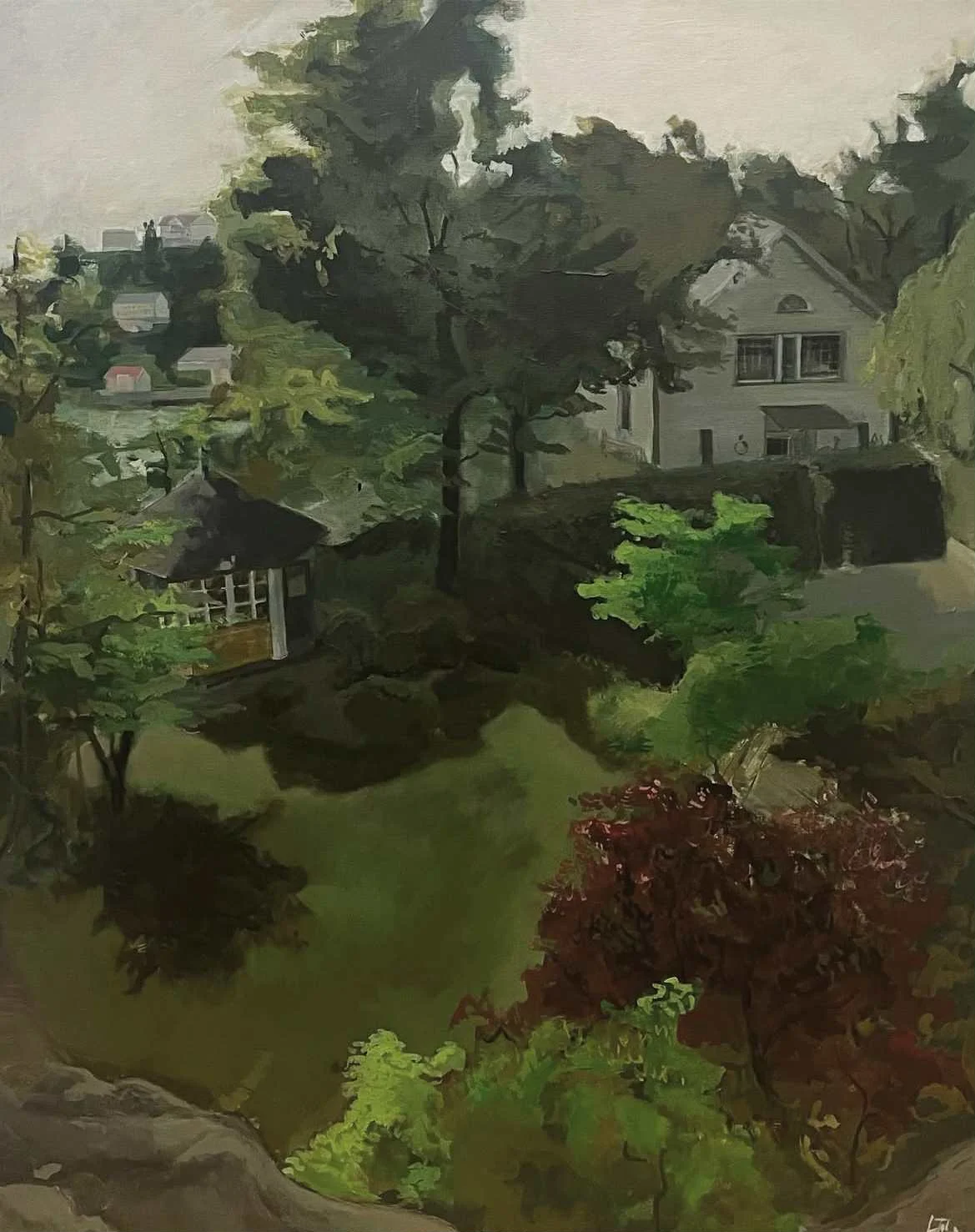 Akrylmålning Värmdö av Linnea Dolve