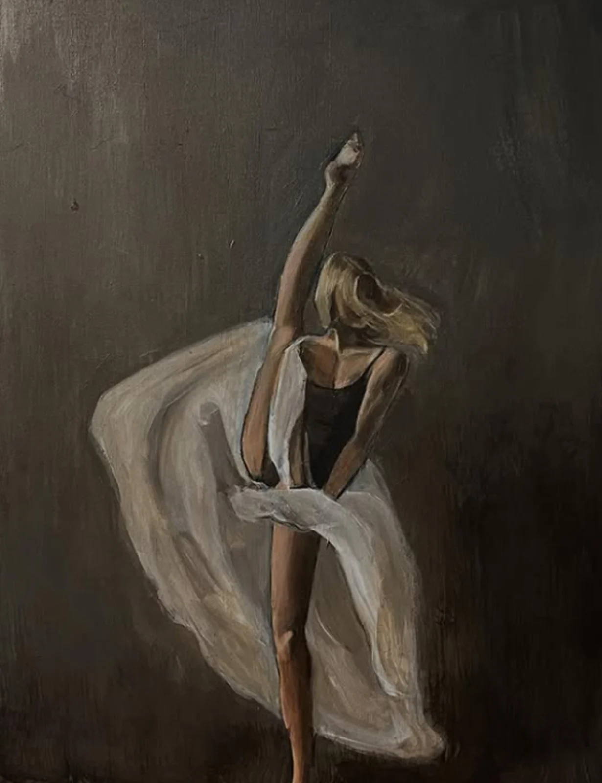 Akrylmålning Dansös av Linnea Dolve