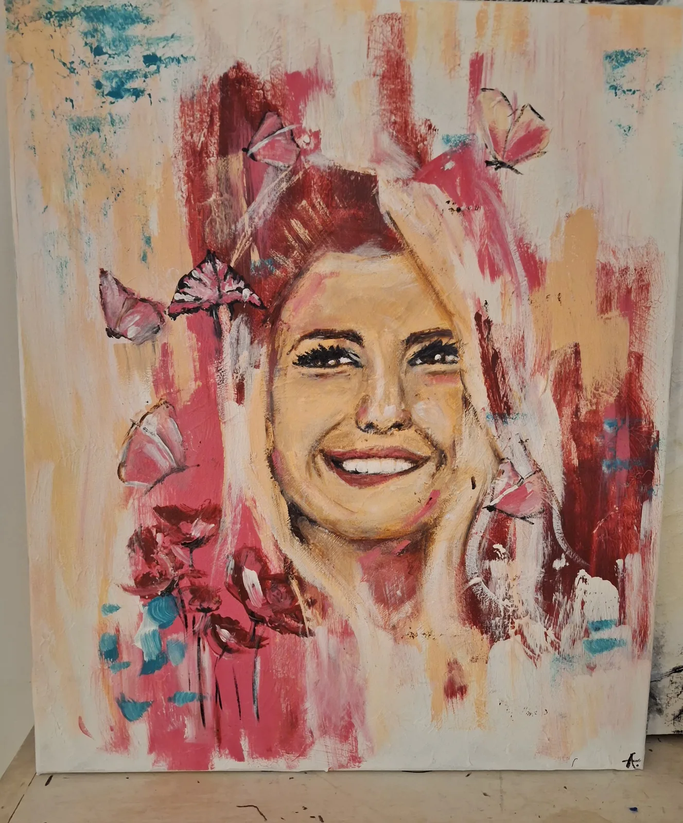 Akrylmålning At Peace av Annika Andersson