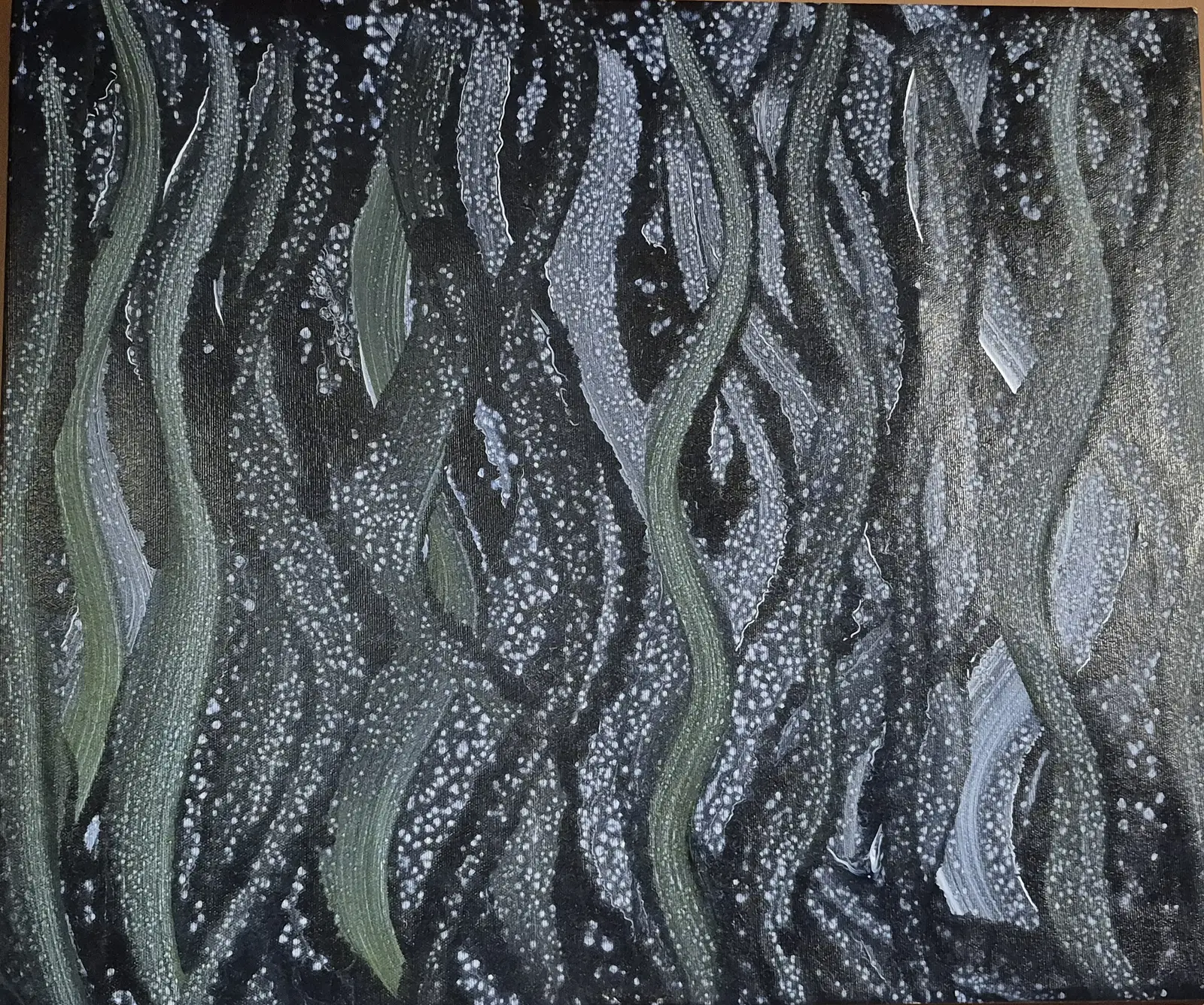 Akrylmålning Seeweed av Rosalee Chaffey