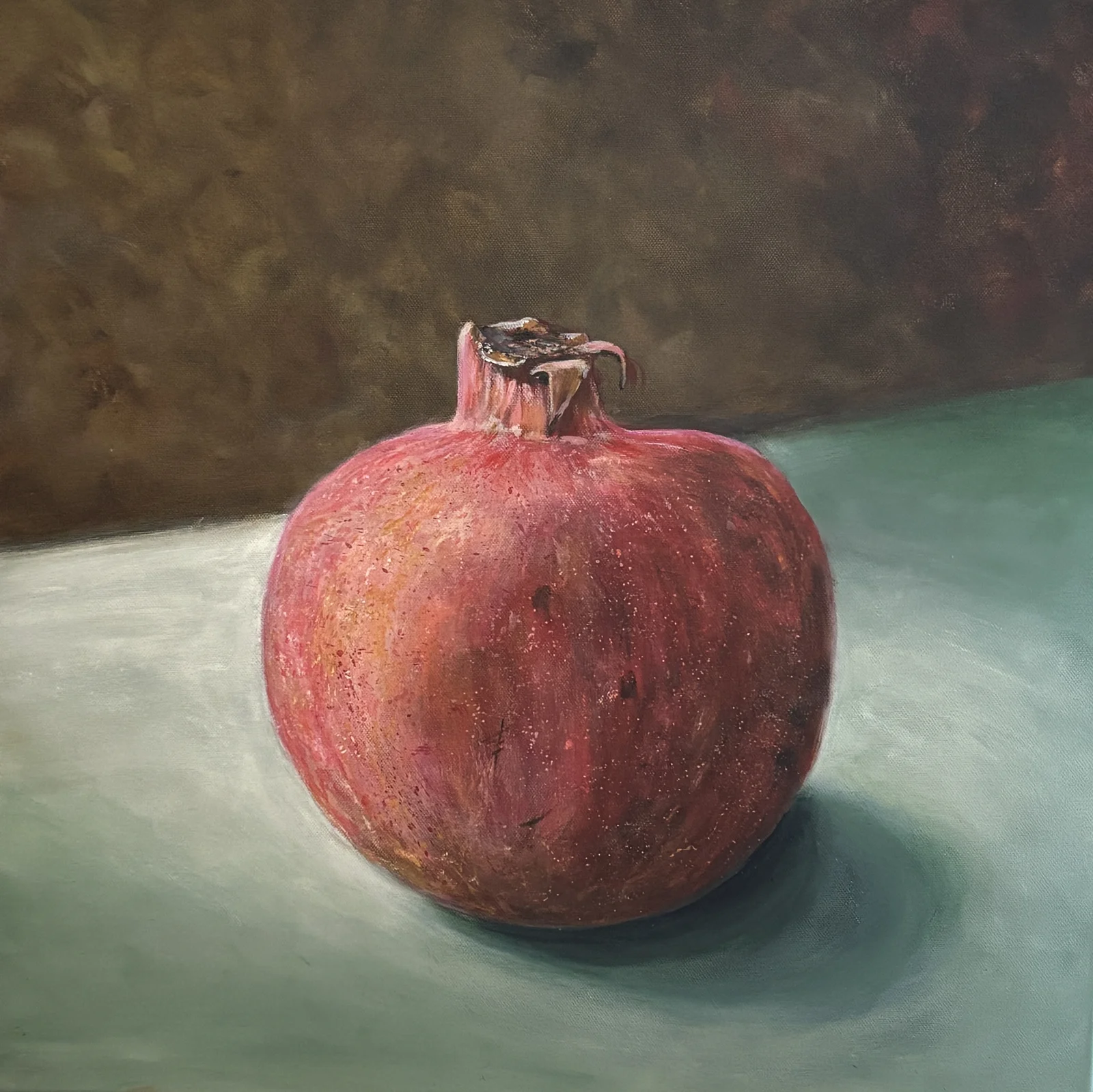 Akrylmålning Granatäpple av Birgitta Andersson