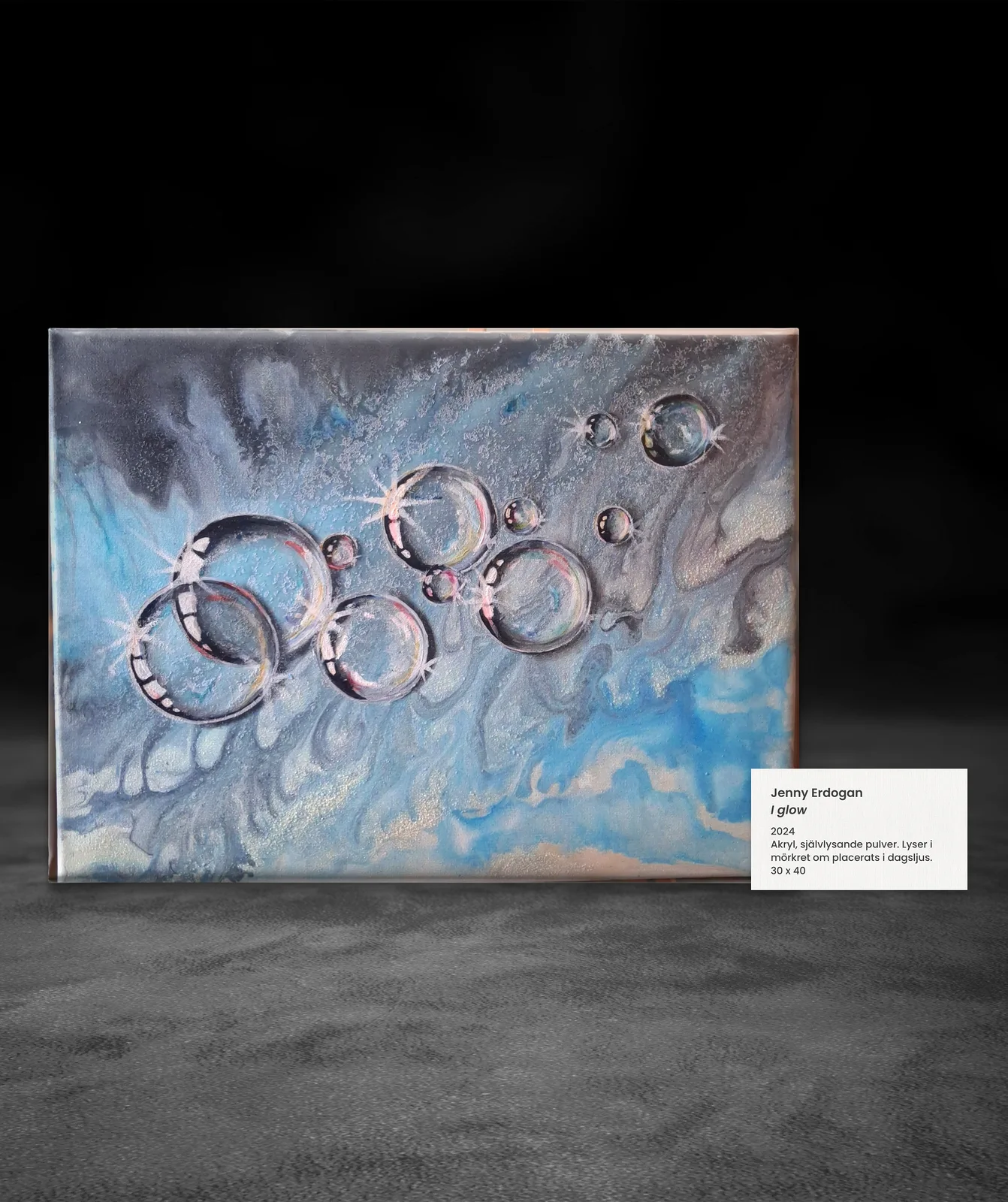 Akrylmålning I glow av Jenny Erdogan