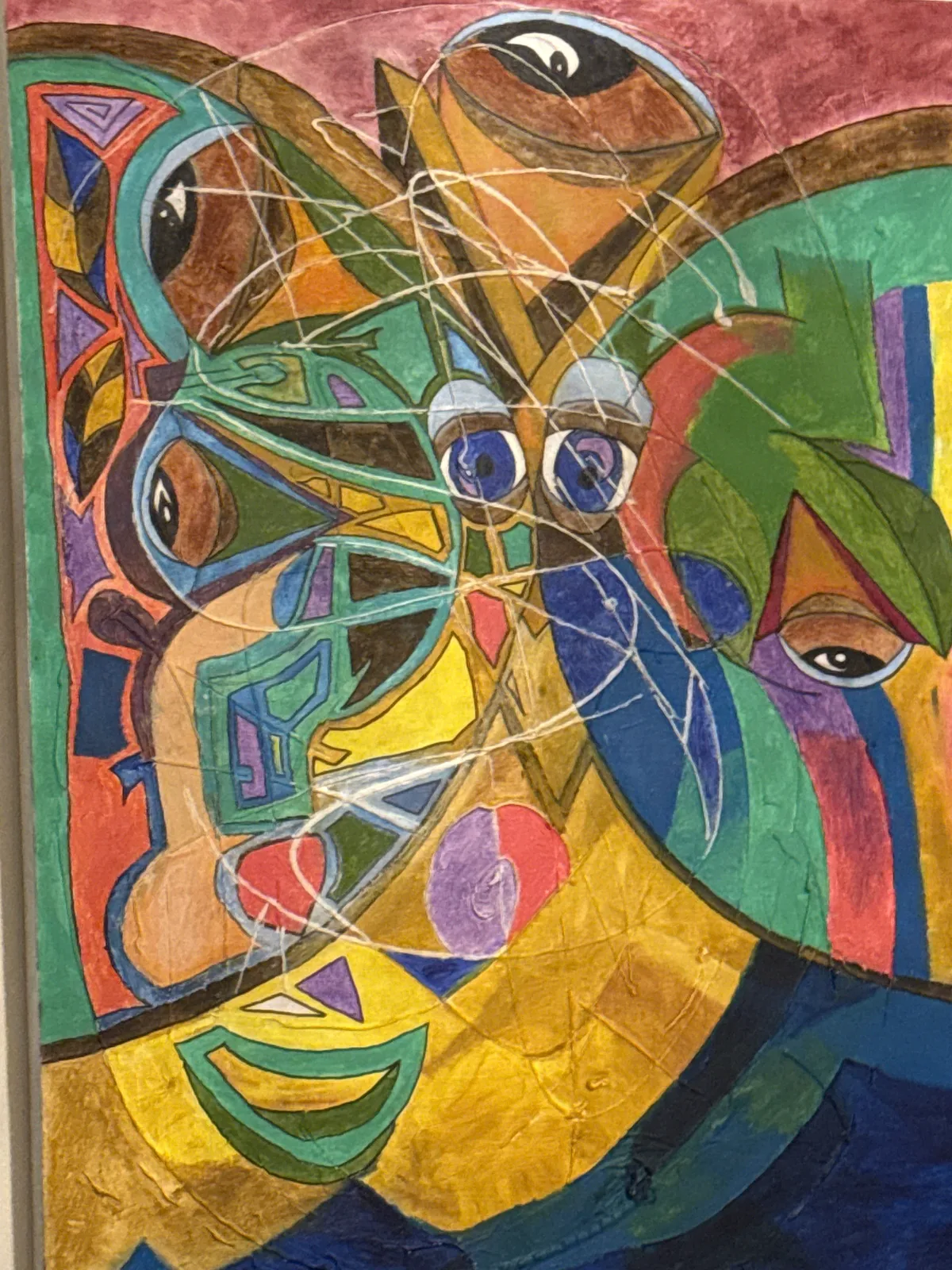 Akrylmålning Det eviga blinda miraklet av Cecilia Andrea Correa Puebla