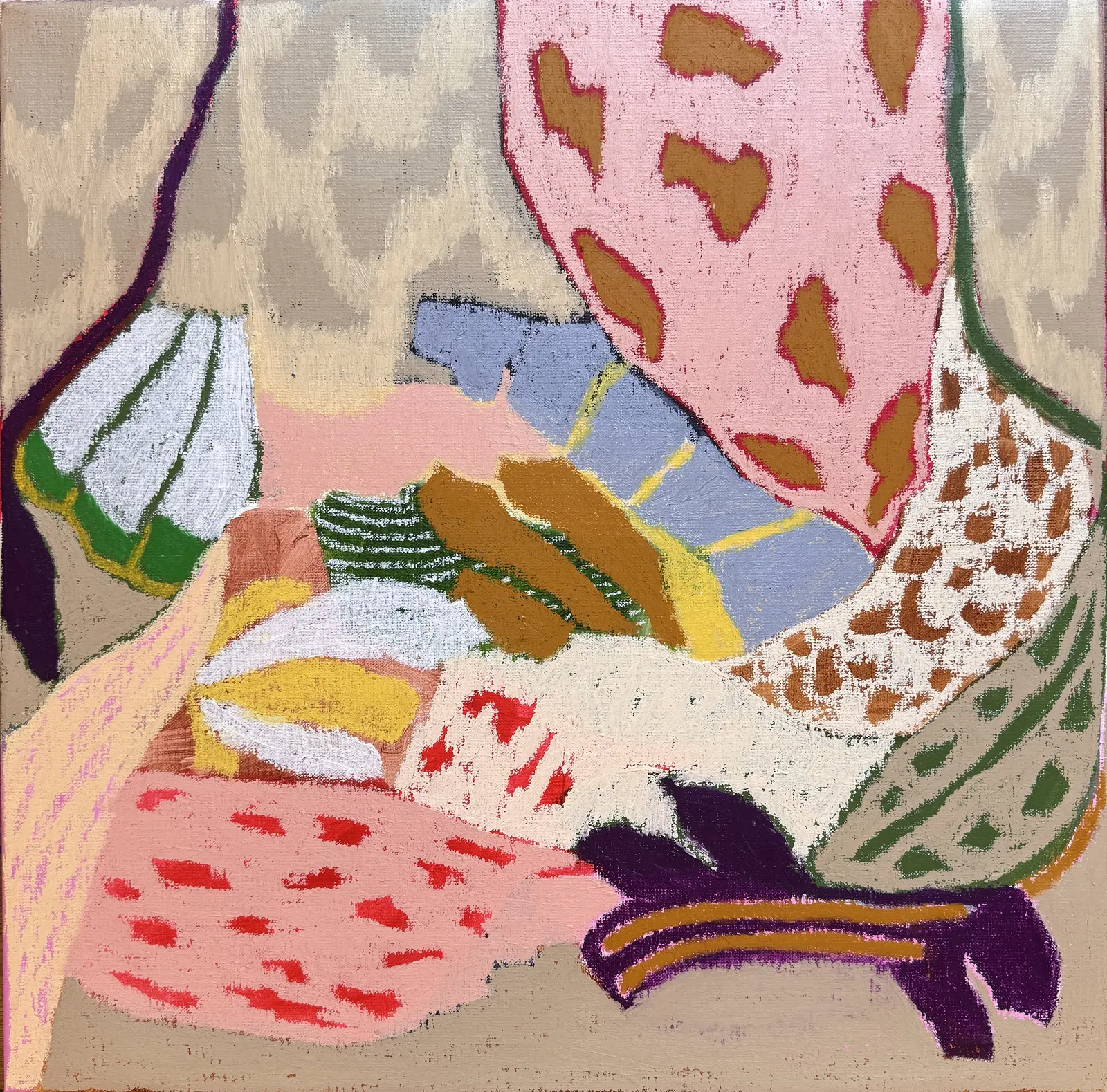 Oljemålning Arctic Fauna av Anna Forster