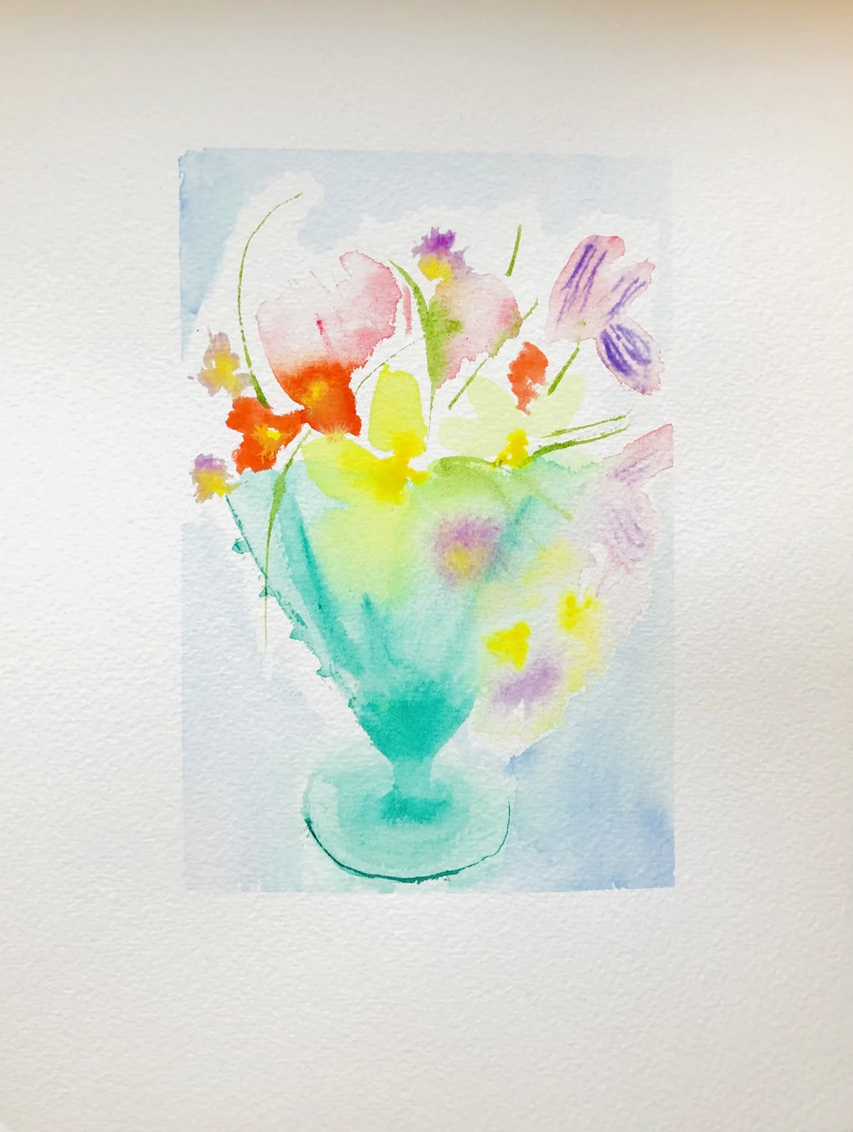 Akvarell Printemps av Christina Olsson