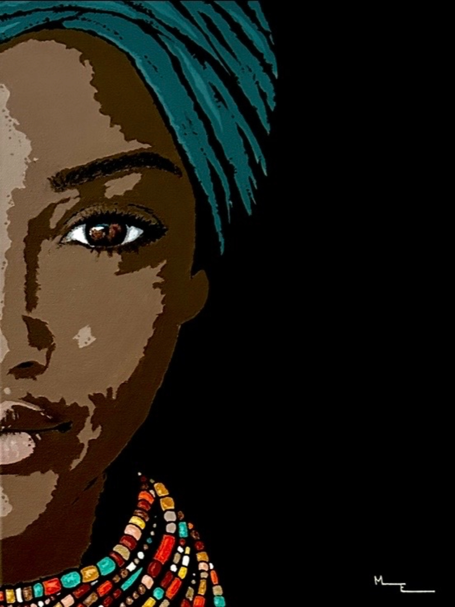 Akrylmålning DOUBLE TROUBLE 2 av Maria Elneskog