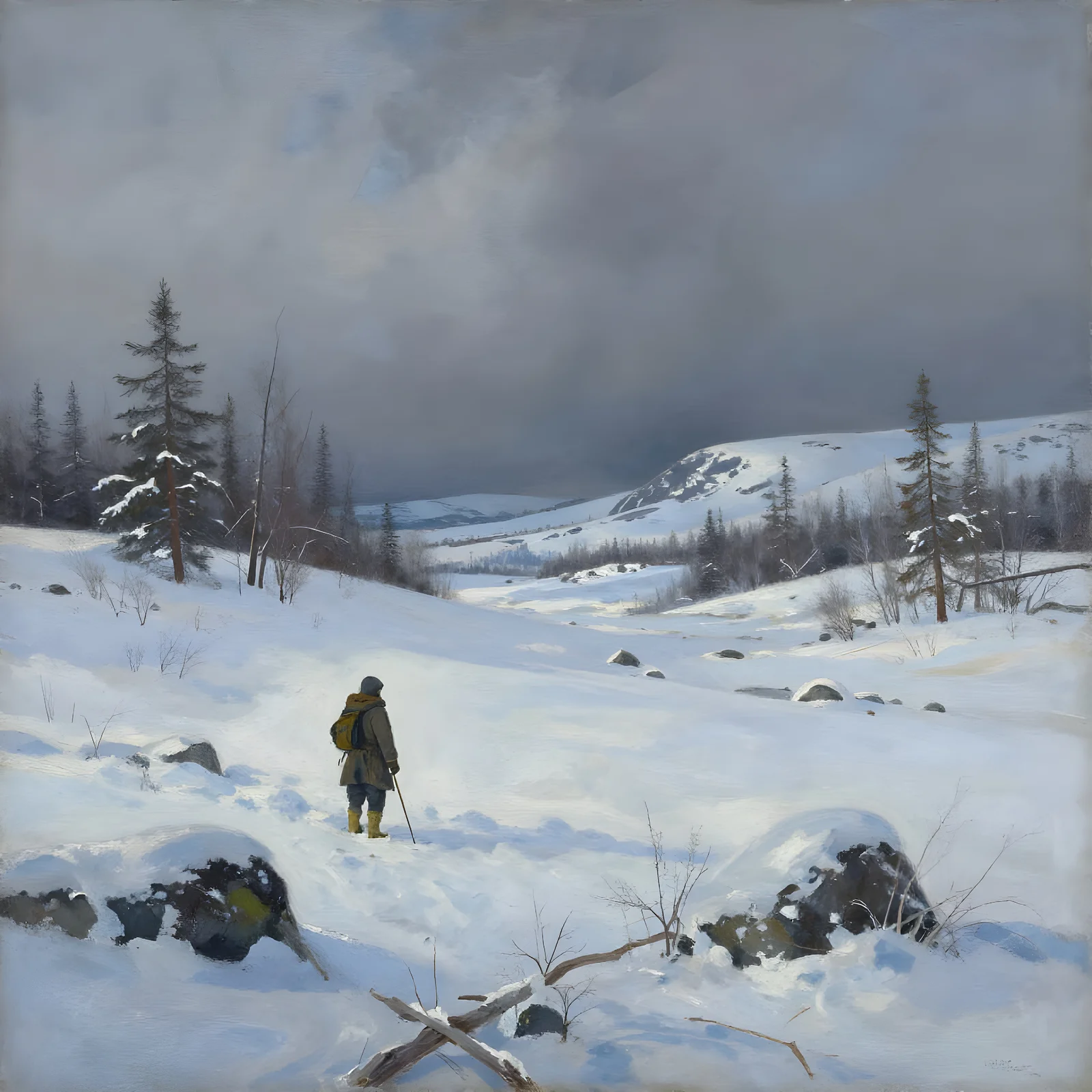 Vinterlandskap av Harri Ylikomi