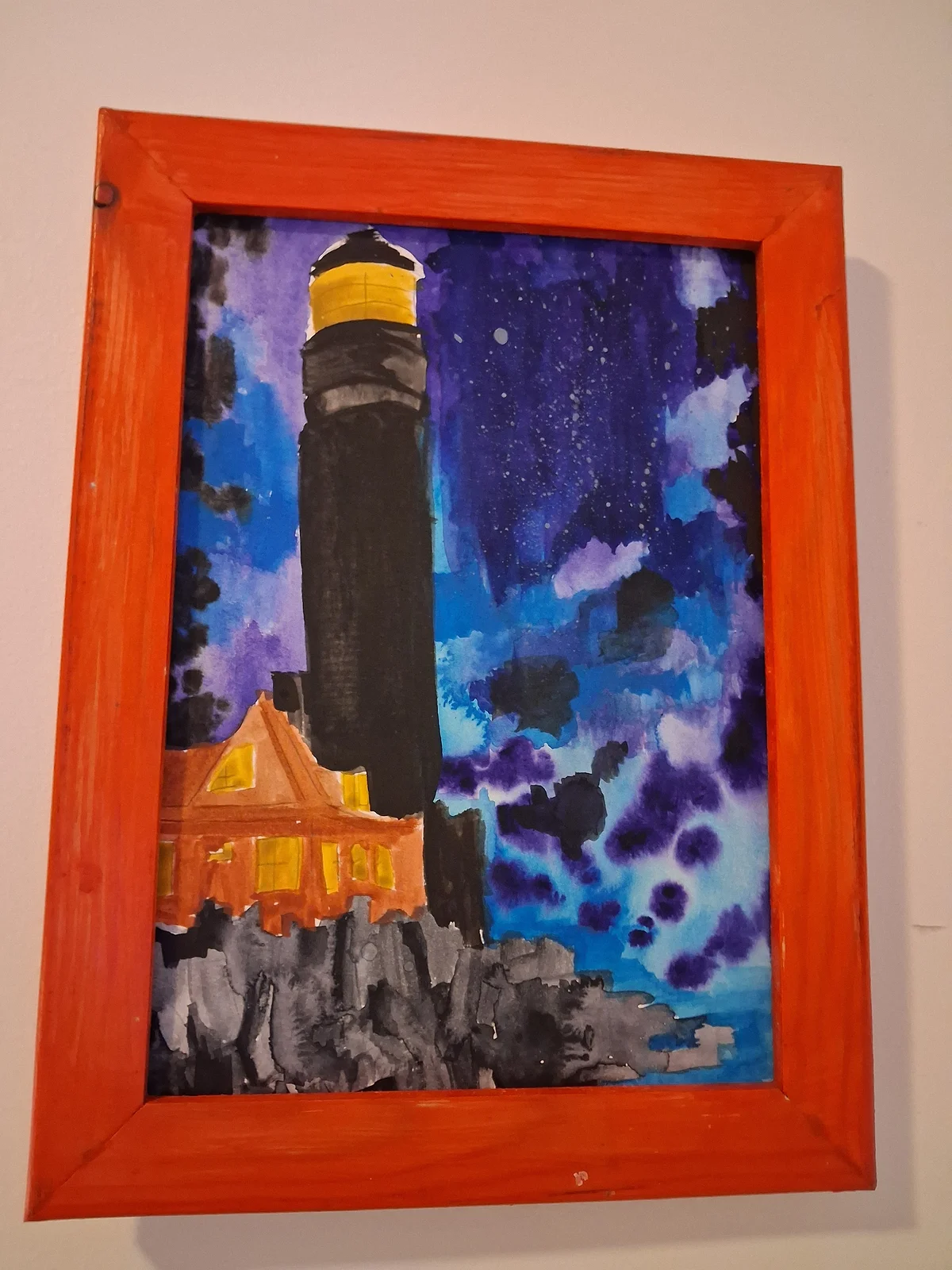 Akvarell Lighthouse av Hans Henrik Nilsson