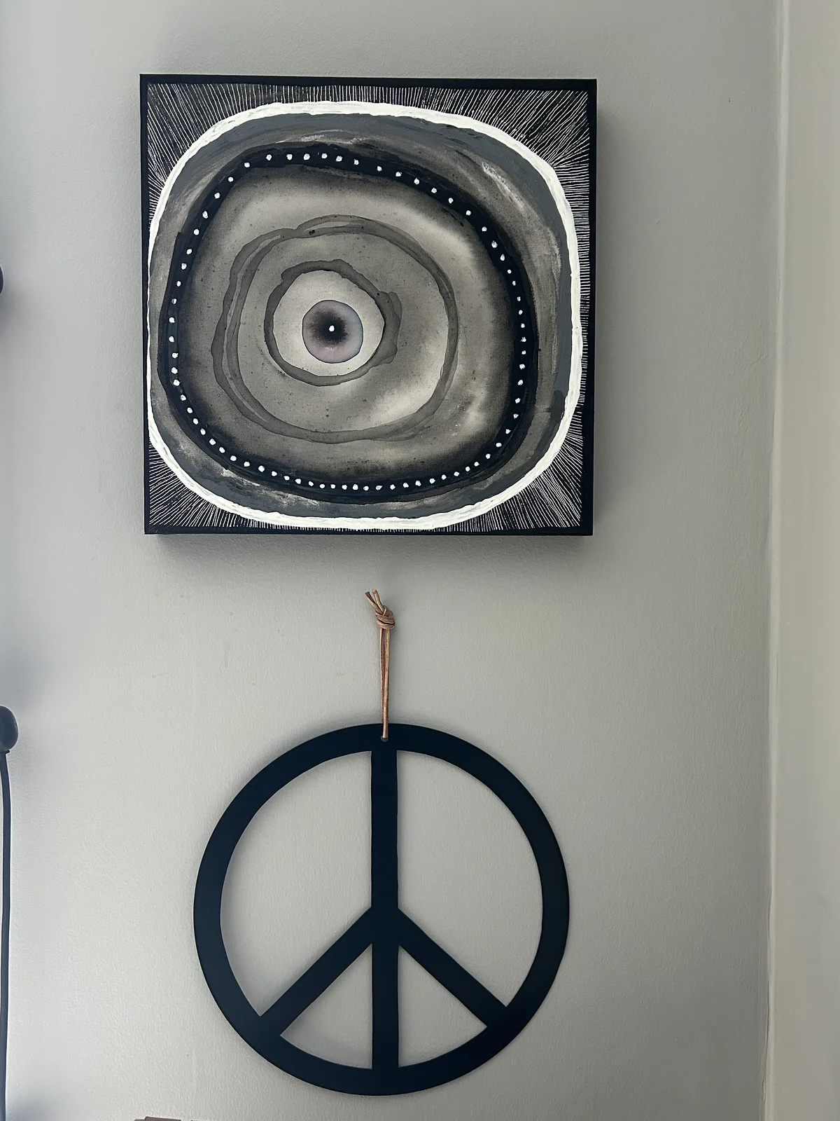 Cirklar på canvas av Johanna Norrgård