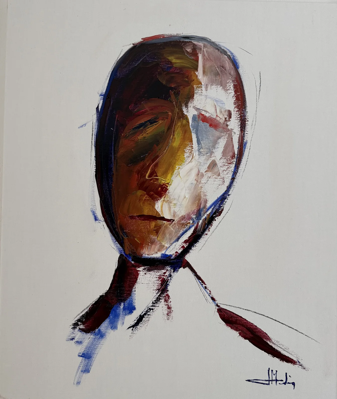 Oljemålning One av Joao Medina