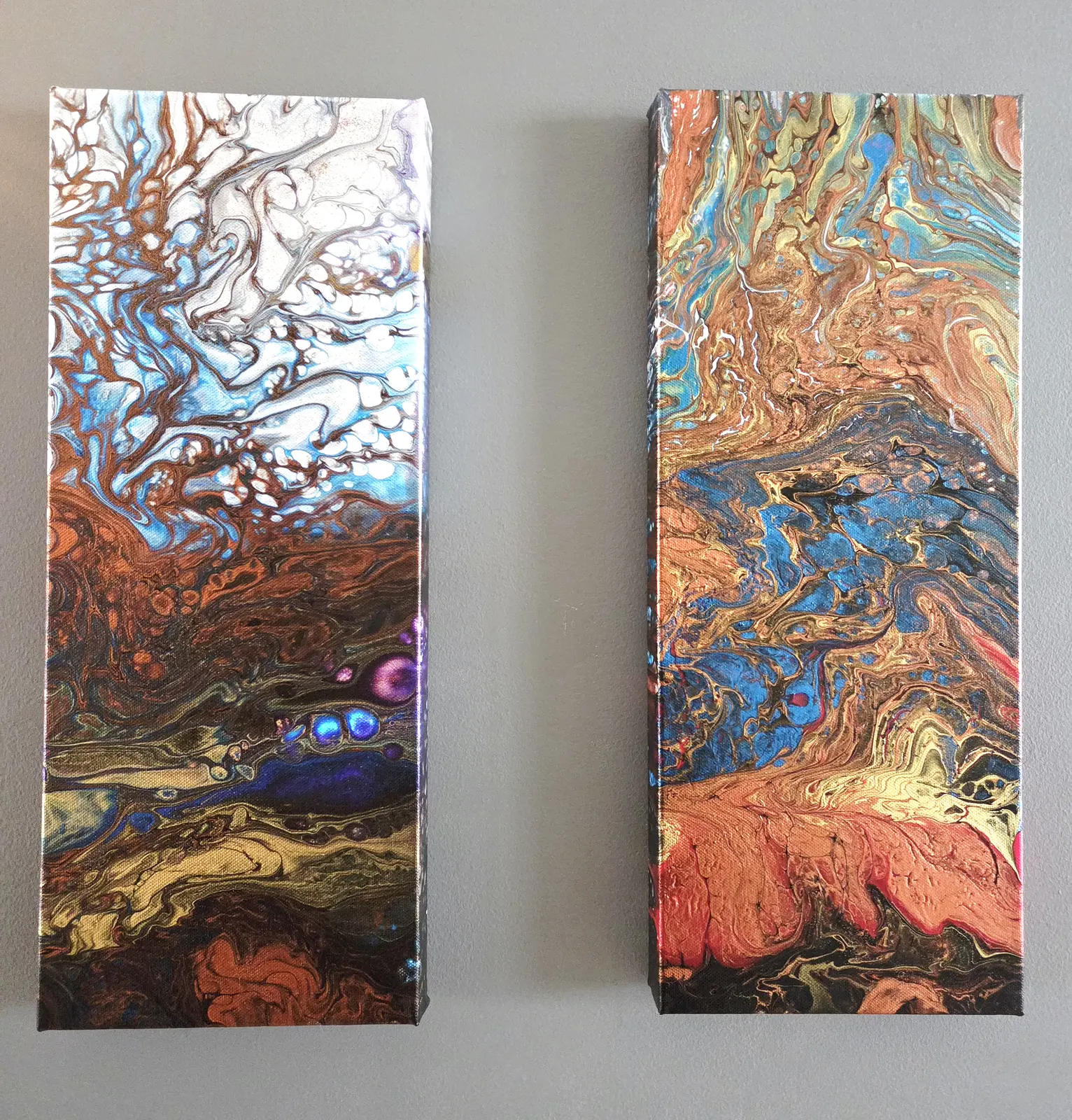 Akrylmålning Solarstorm twins av Art_by_theresew Vesterlund