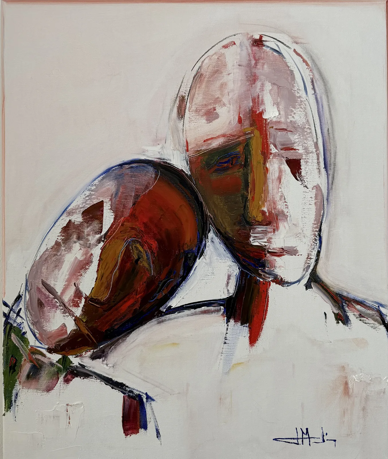 Oljemålning Two av Joao Medina