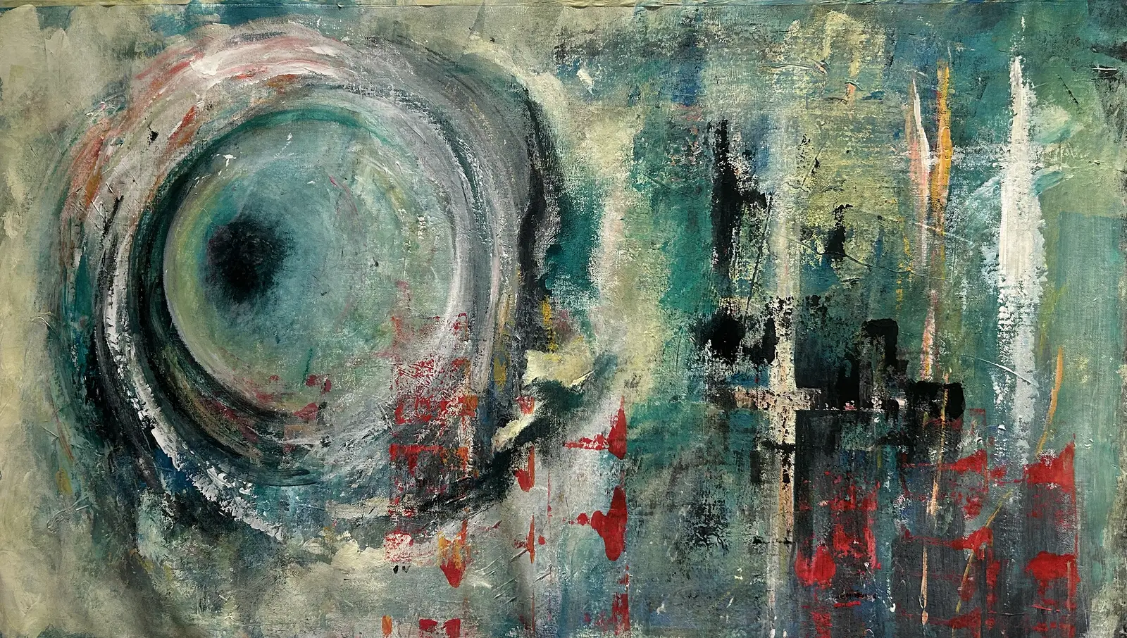 Akrylmålning Pineda av Liane Åsberg