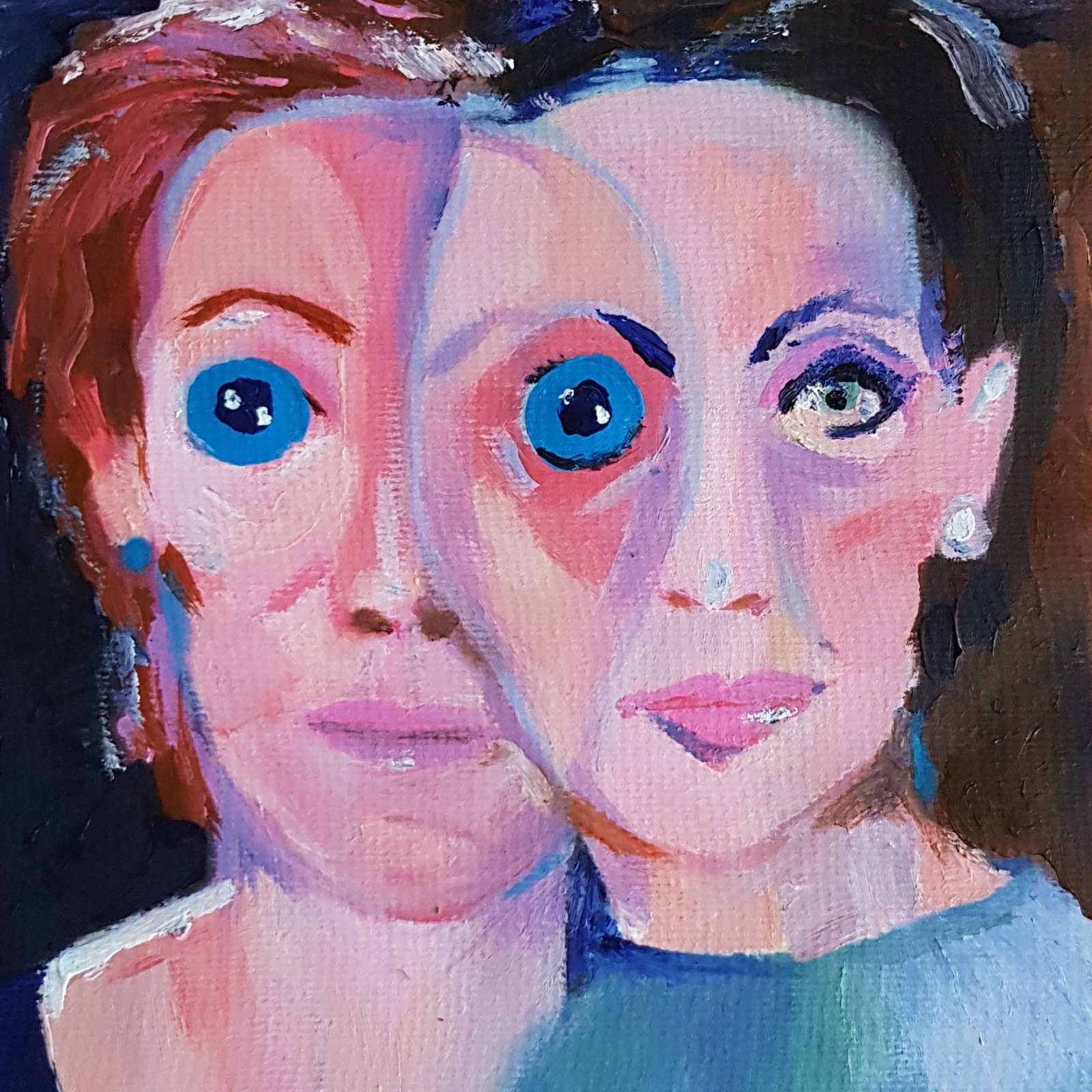 Akrylmålning Sisterhood watch av Jonas Pehrsson