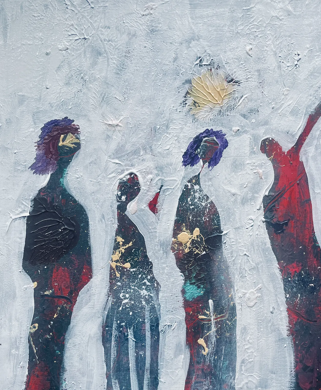 Akrylmålning Väntan av Gunilla Tuvin