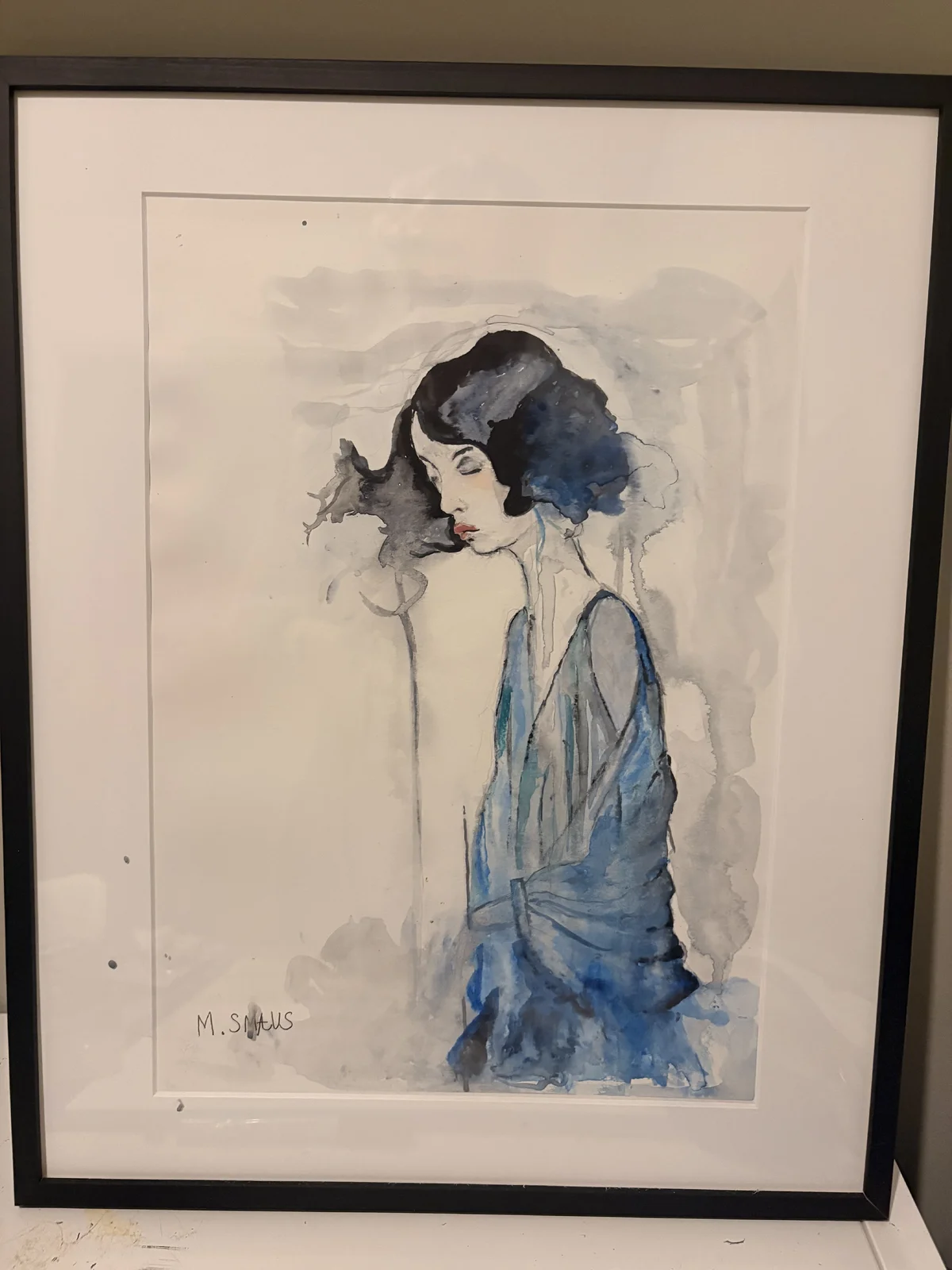 Akvarell Face #[ av Mark Smaus