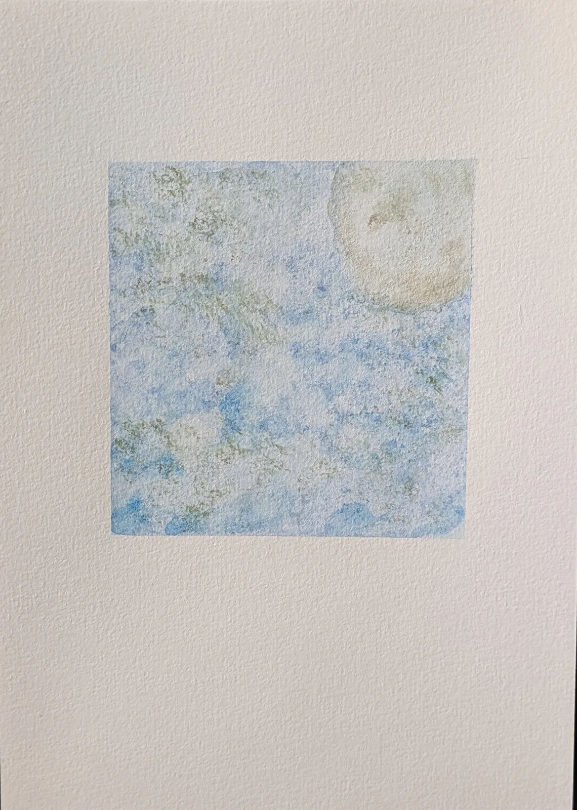 Akvarell Moon av M. Ottosson