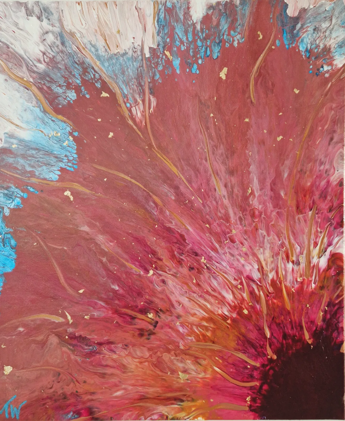Akrylmålning Ametist flower av Art_by_theresew Vesterlund