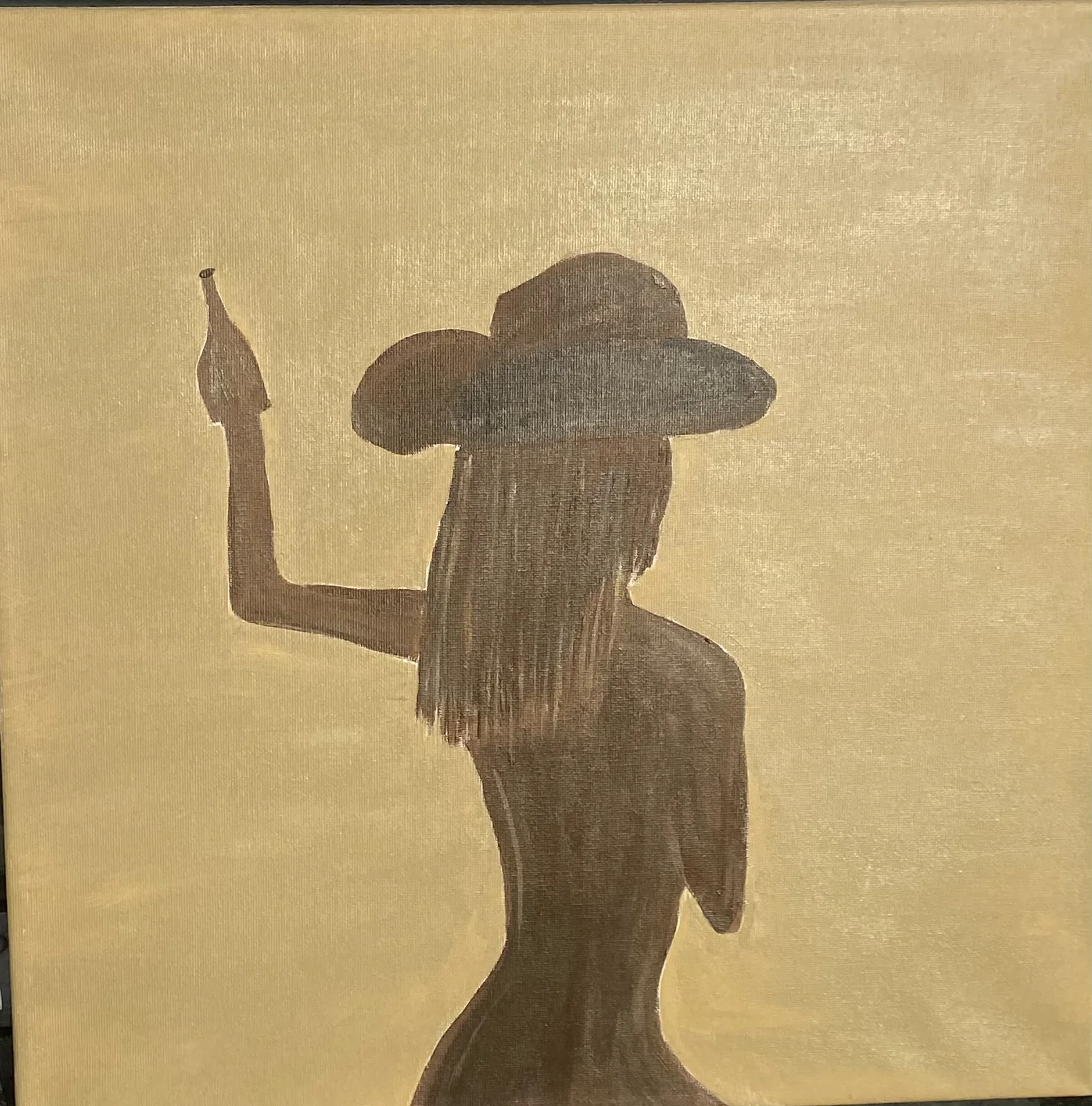 Akrylmålning Cheers cowboy av Maggans Konstgalleri