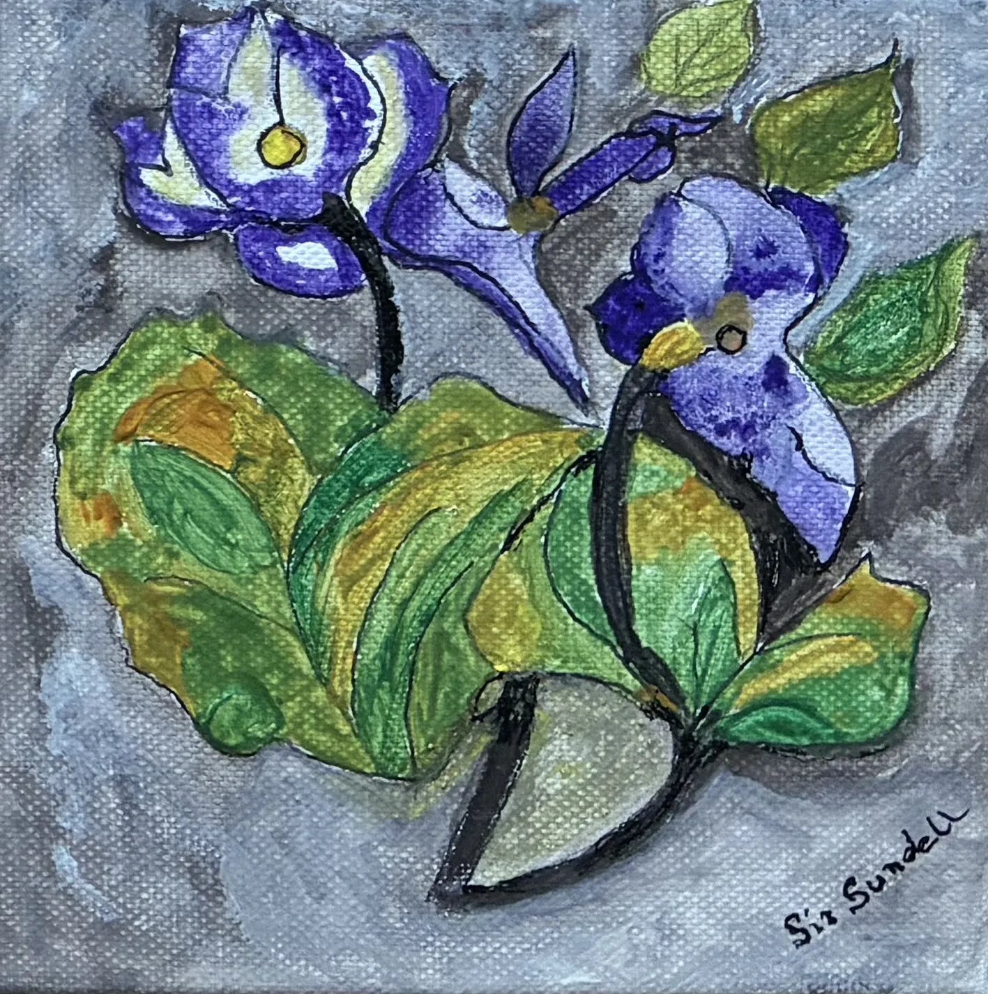 Akvarell av Siv Sundell