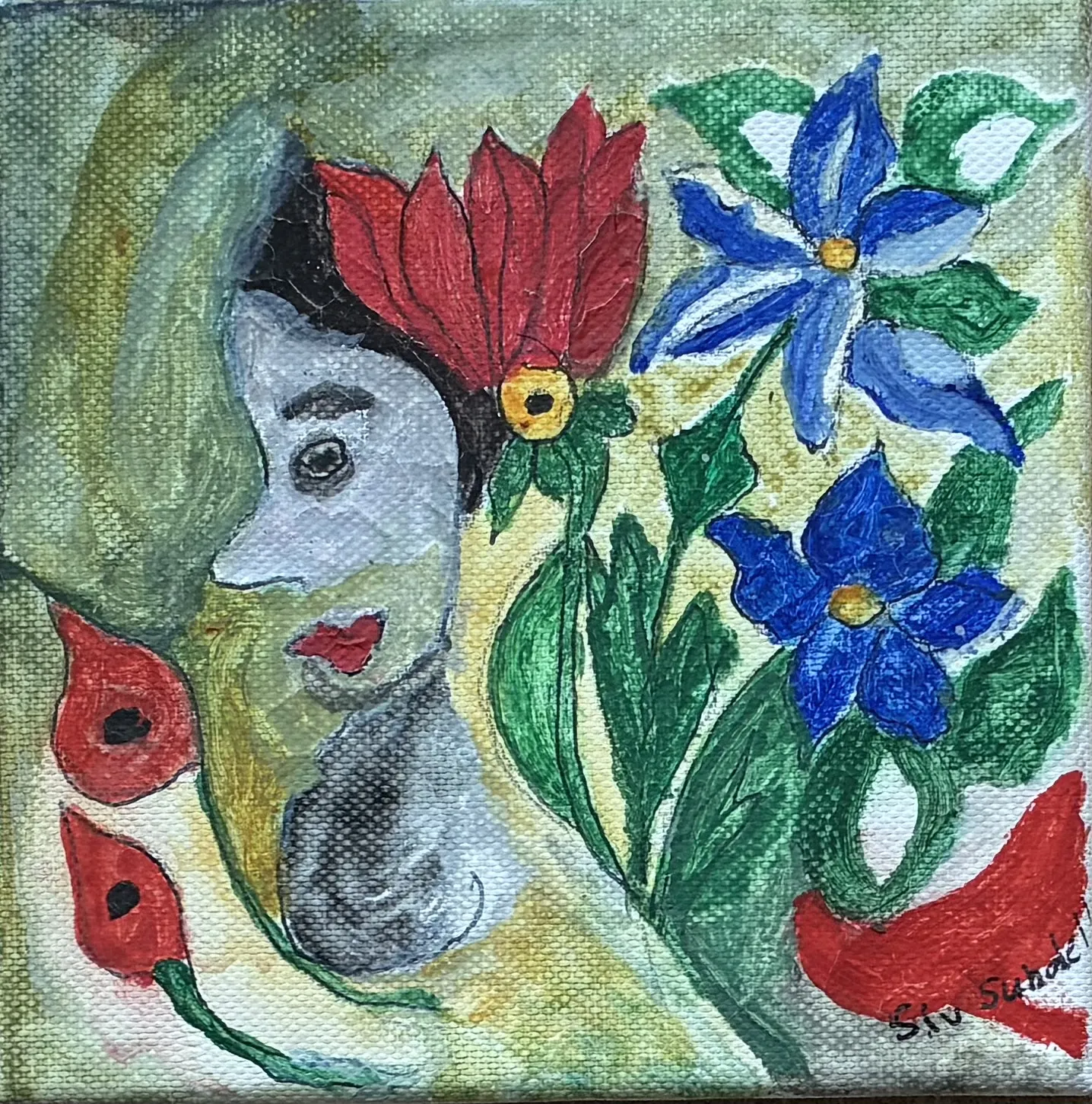 Akvarell av Siv Sundell