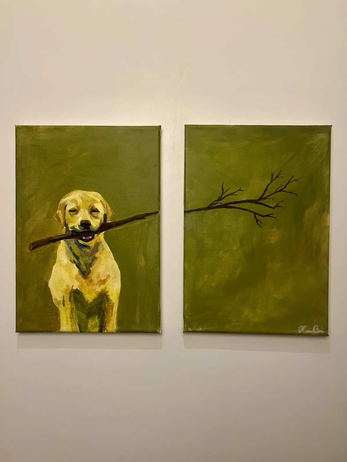 Akrylmålning Joy av Hanna Grkovic