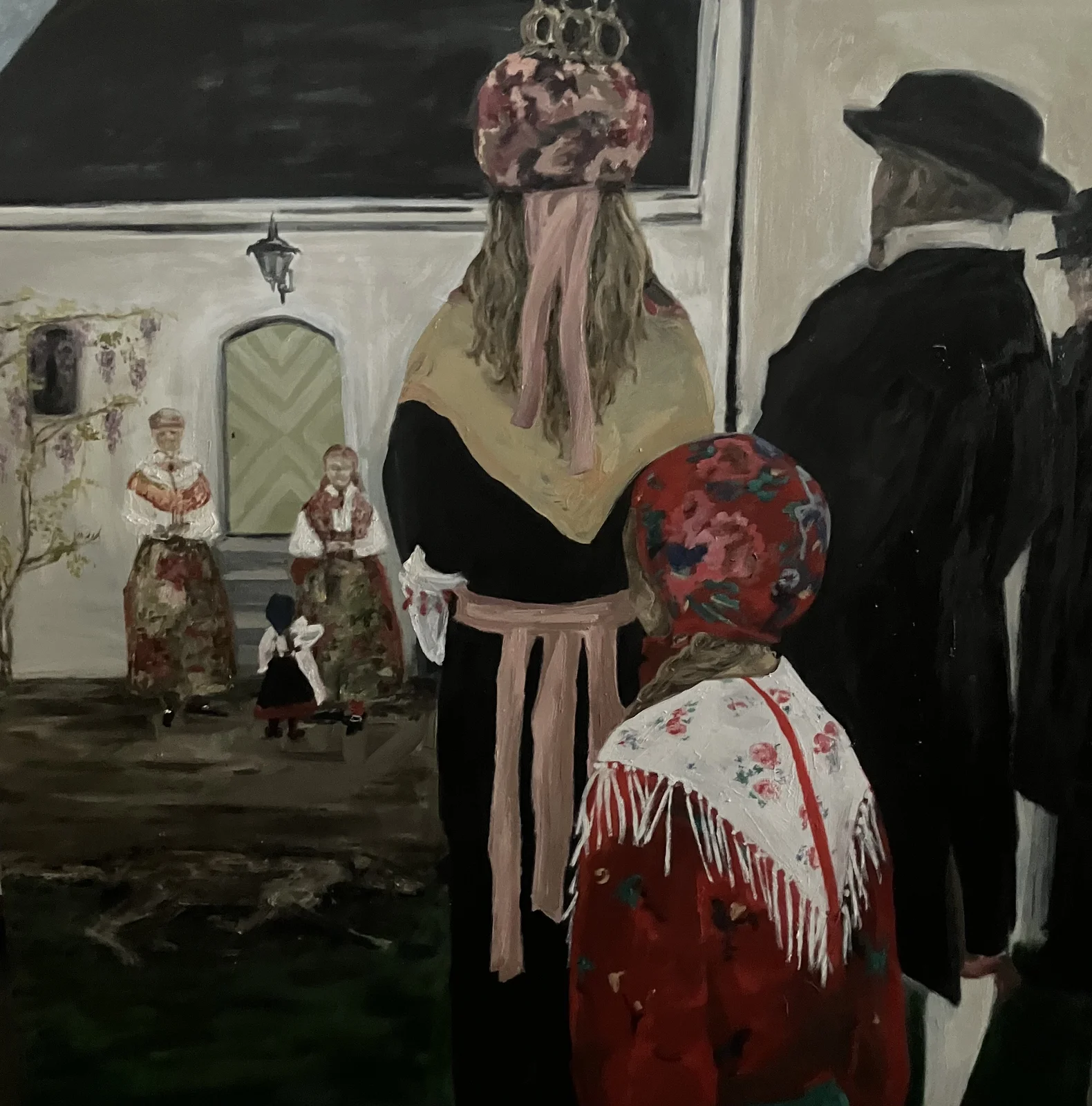 Oljemålning Sju sorters blommor av Sarah Selander