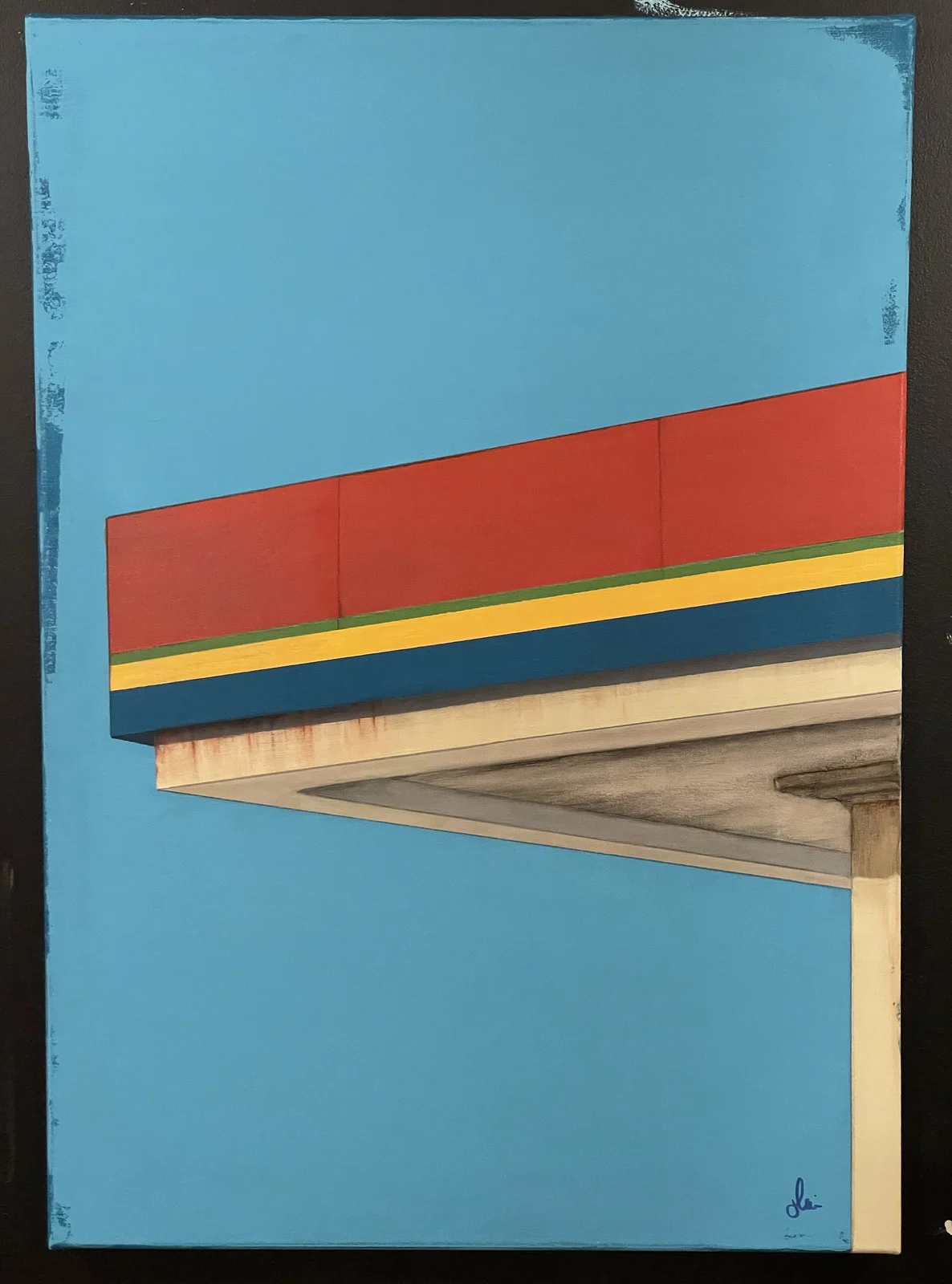 Akrylmålning Se upp III av Johan Kohlin