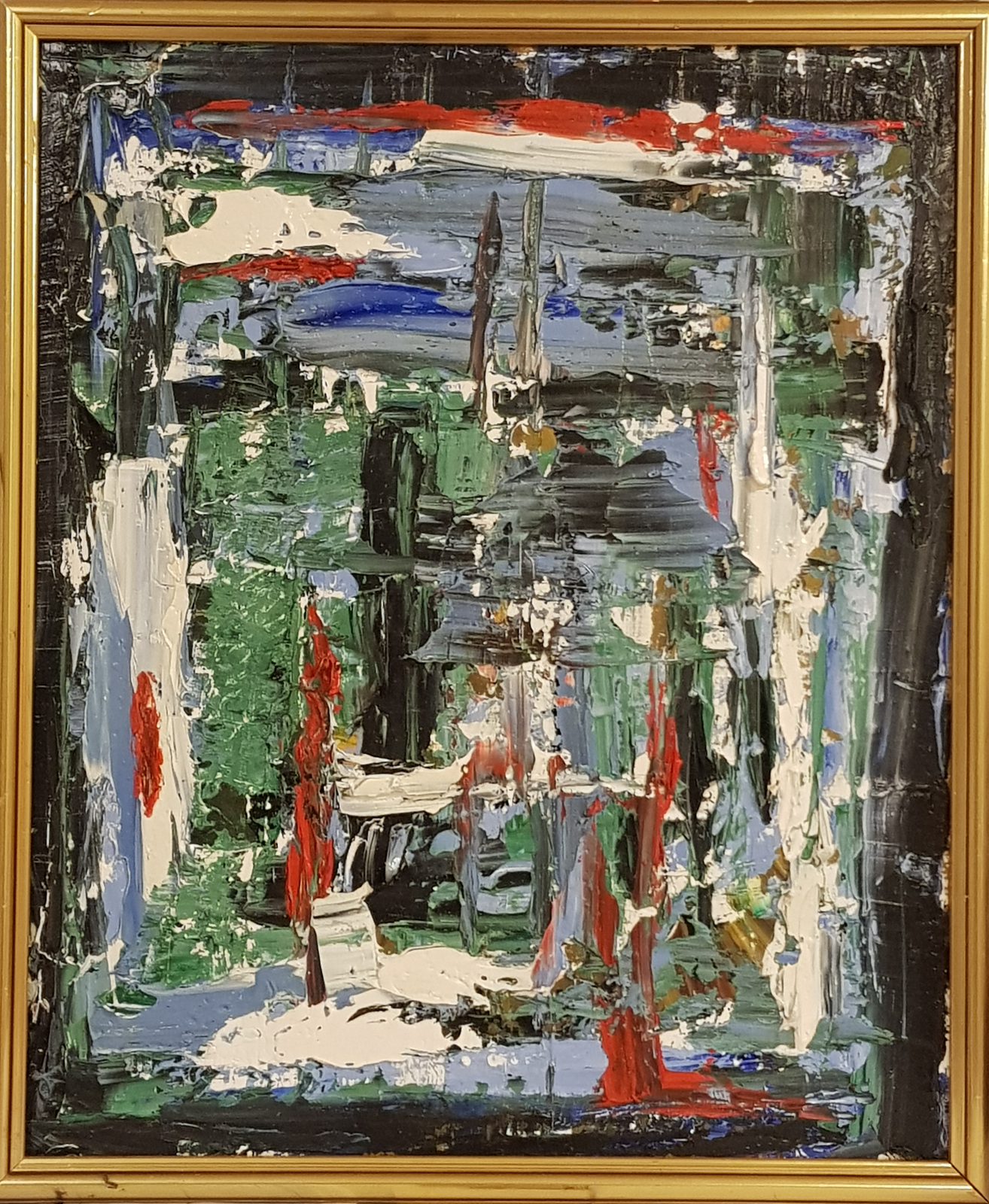 Oljemålning Untitled av Anders Lindgren