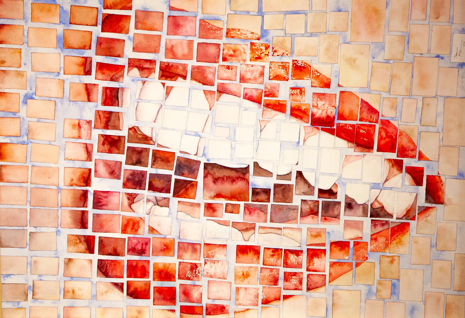 Akvarell Fejksmajlet av Tobias Folkesson