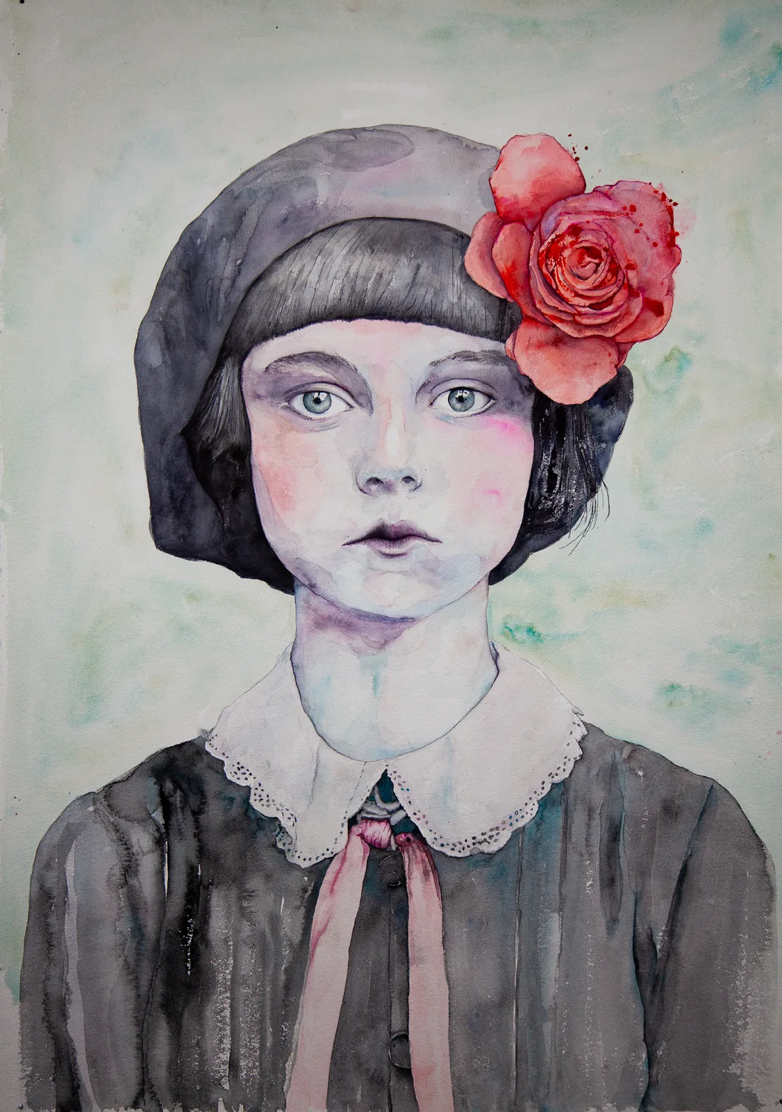 Akvarell Det mänskliga av Tobias Folkesson