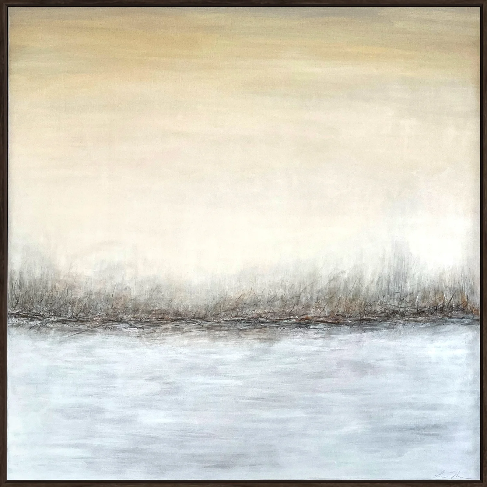 Akrylmålning Morning Haze av Lena Johnson