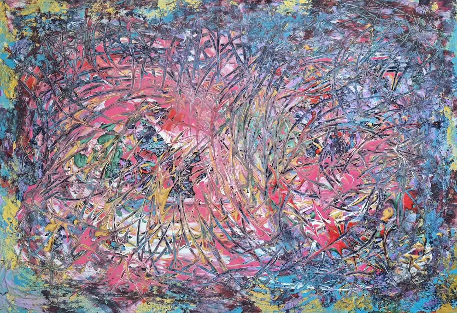 Akrylmålning Kaleidoscope of Desires av Olga Brink Art