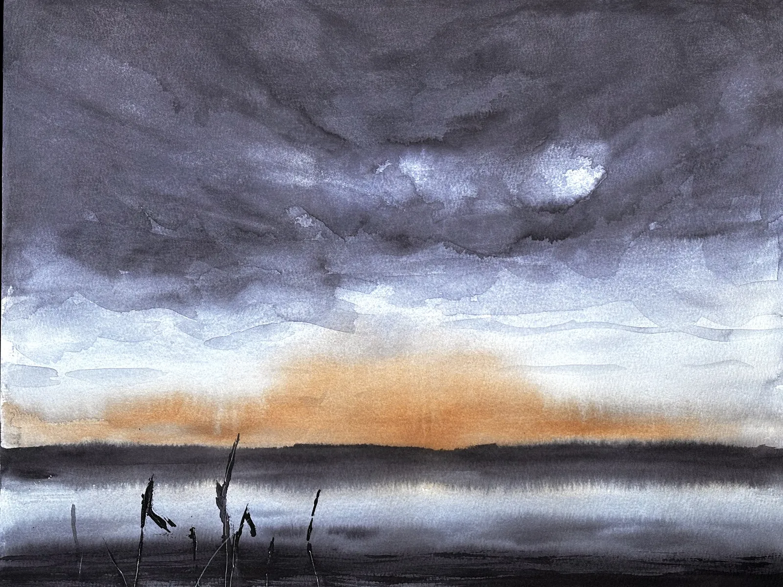 Akvarell After the Front av Emil Trollklint