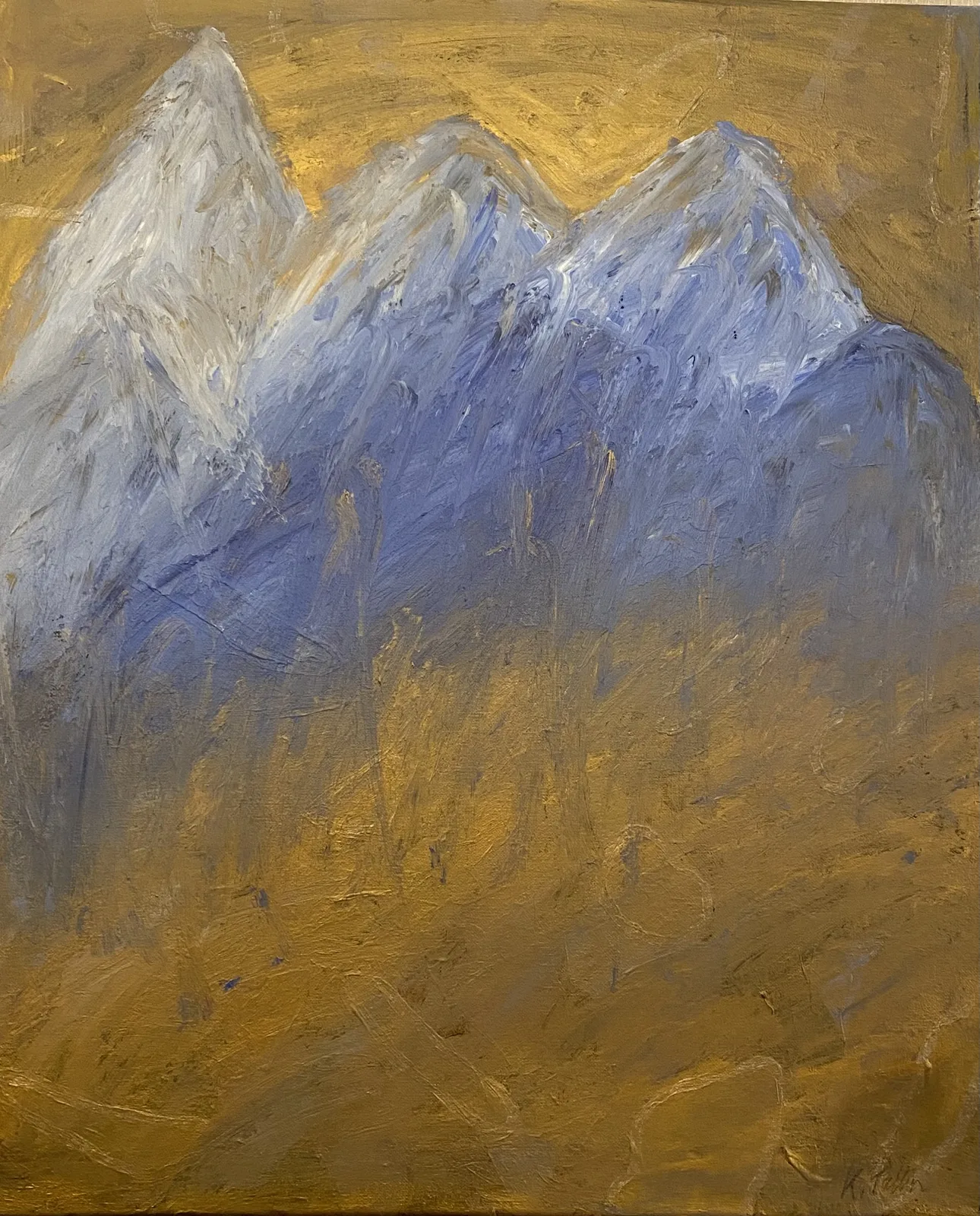 Akrylmålning In the Himalaya av Kicki Pallin