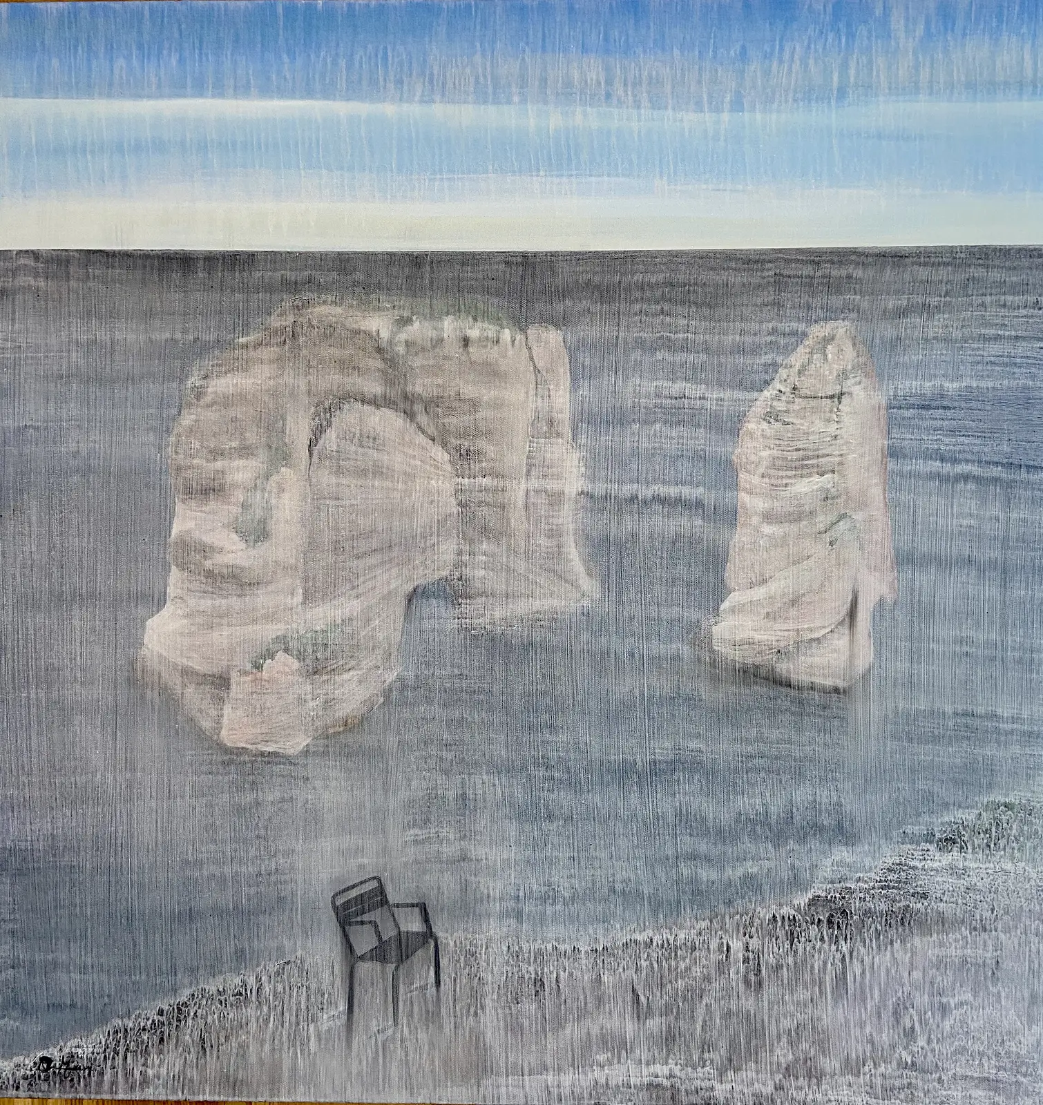 Akrylmålning BayRock av Moud Omari