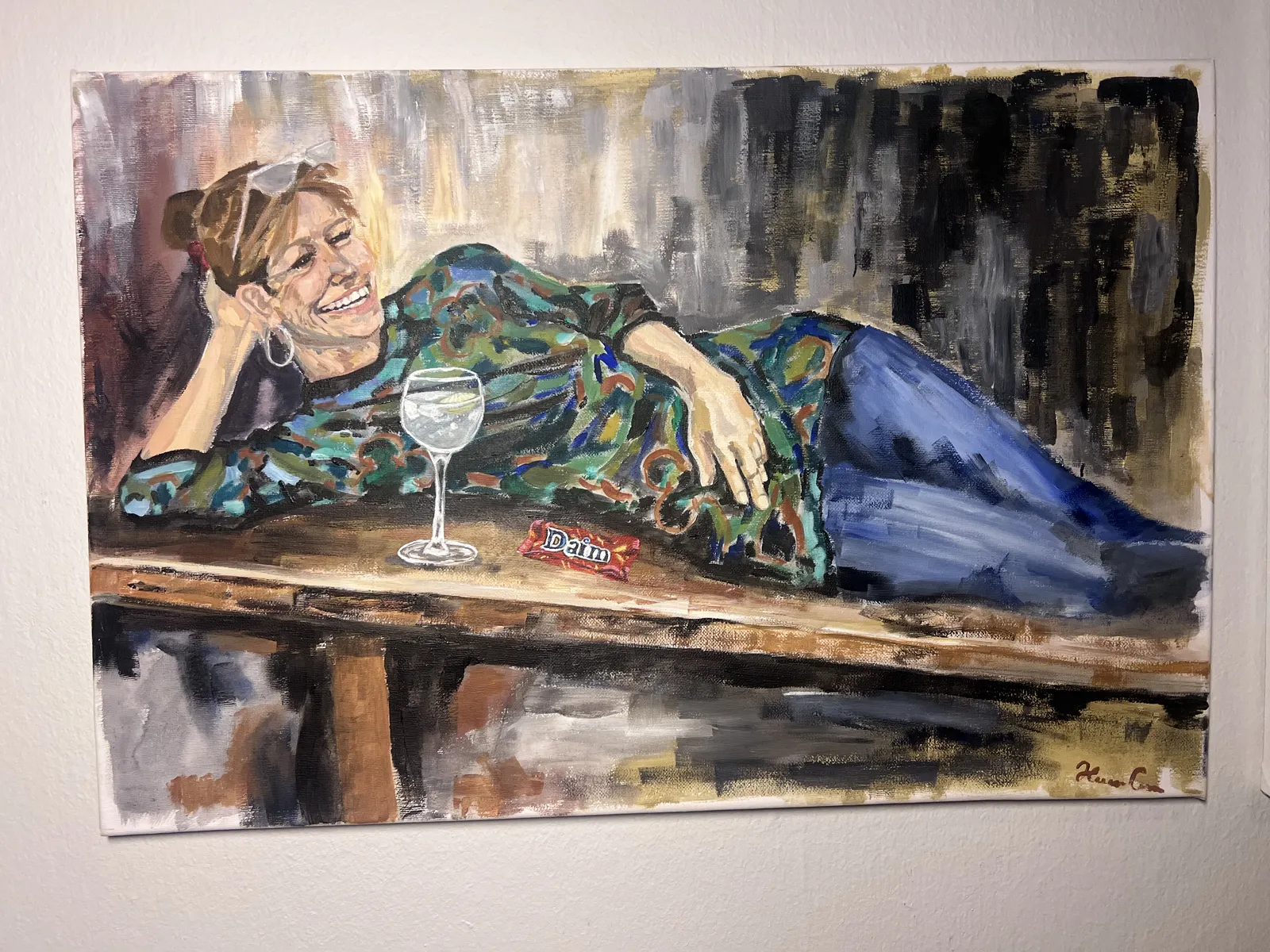 Akrylmålning Den elaka styvmodern av Hanna Grkovic