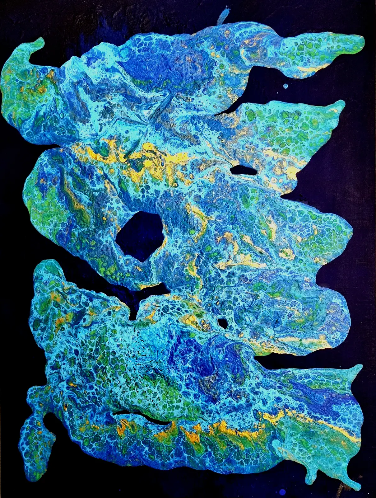 Akrylmålning Map of fantasy av Maria Borgring ( Fd Lindberg)