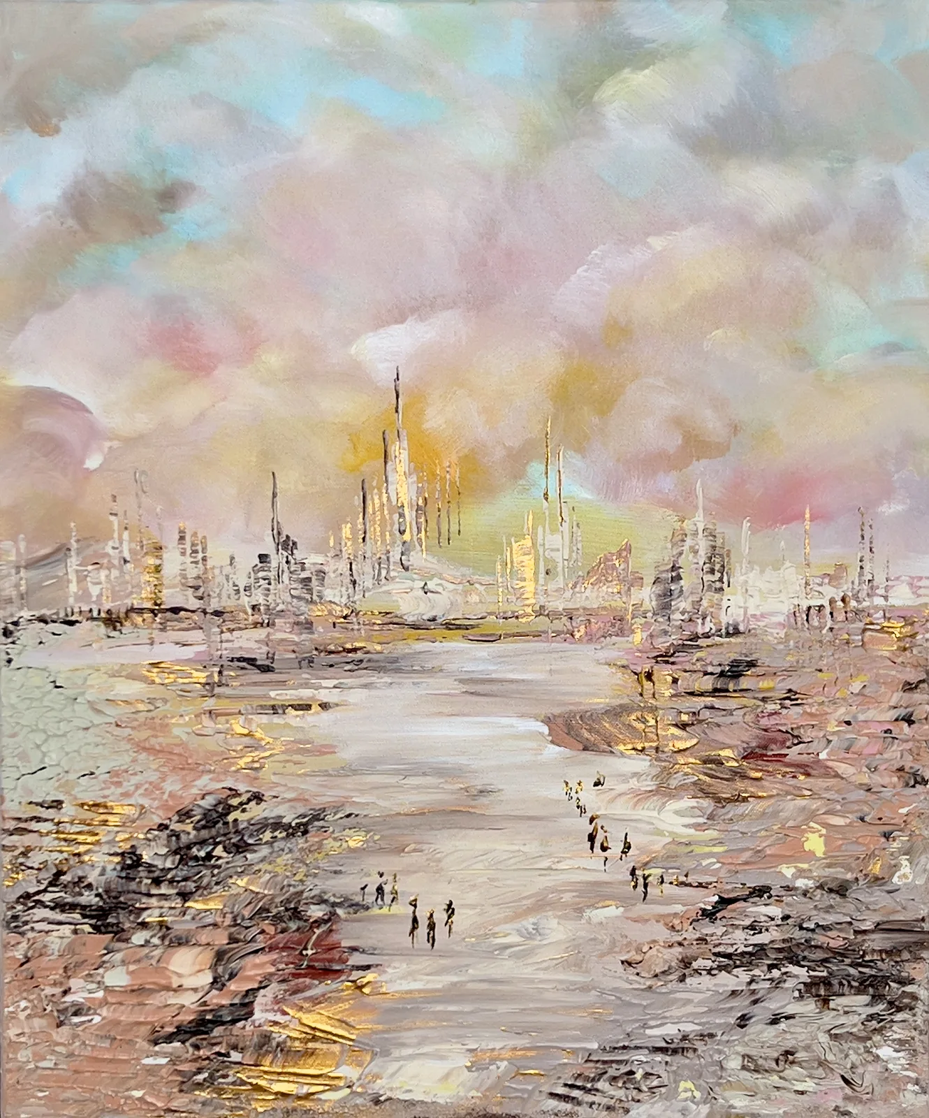 Akrylmålning Where the light begins av Anne-lee Andersson