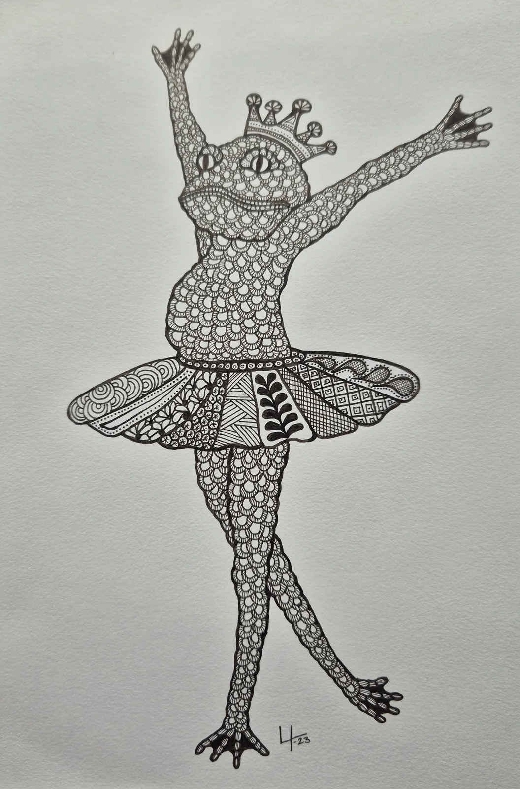 Ballerina Groda av Linn Jagerborn