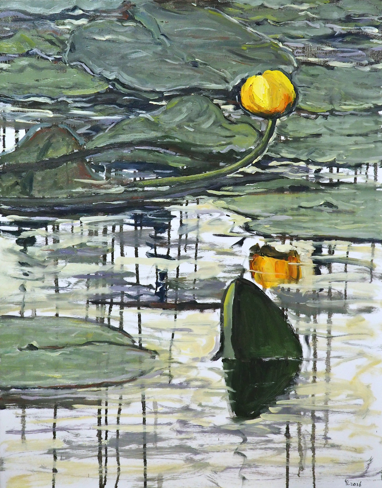 Oljemålning Näckrosorna av Yuanyuan Liu