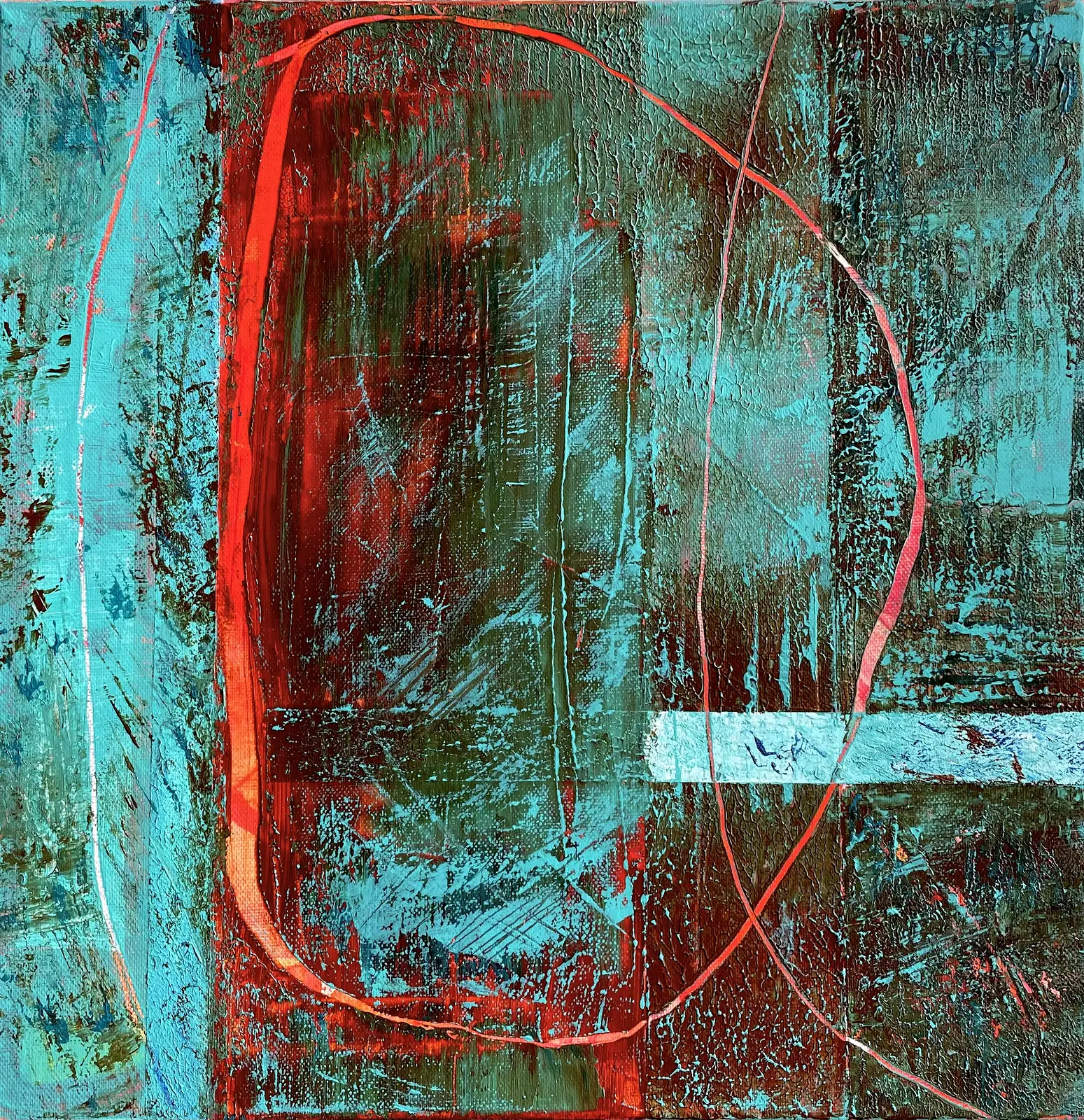 Akrylmålning av Kicki J Wickholm