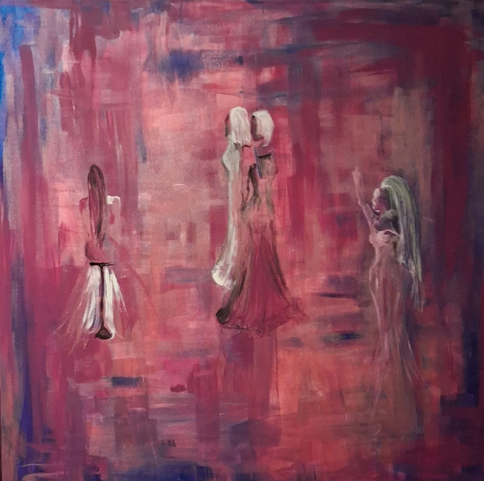 Akrylmålning Me and you av Lisa Brunelius