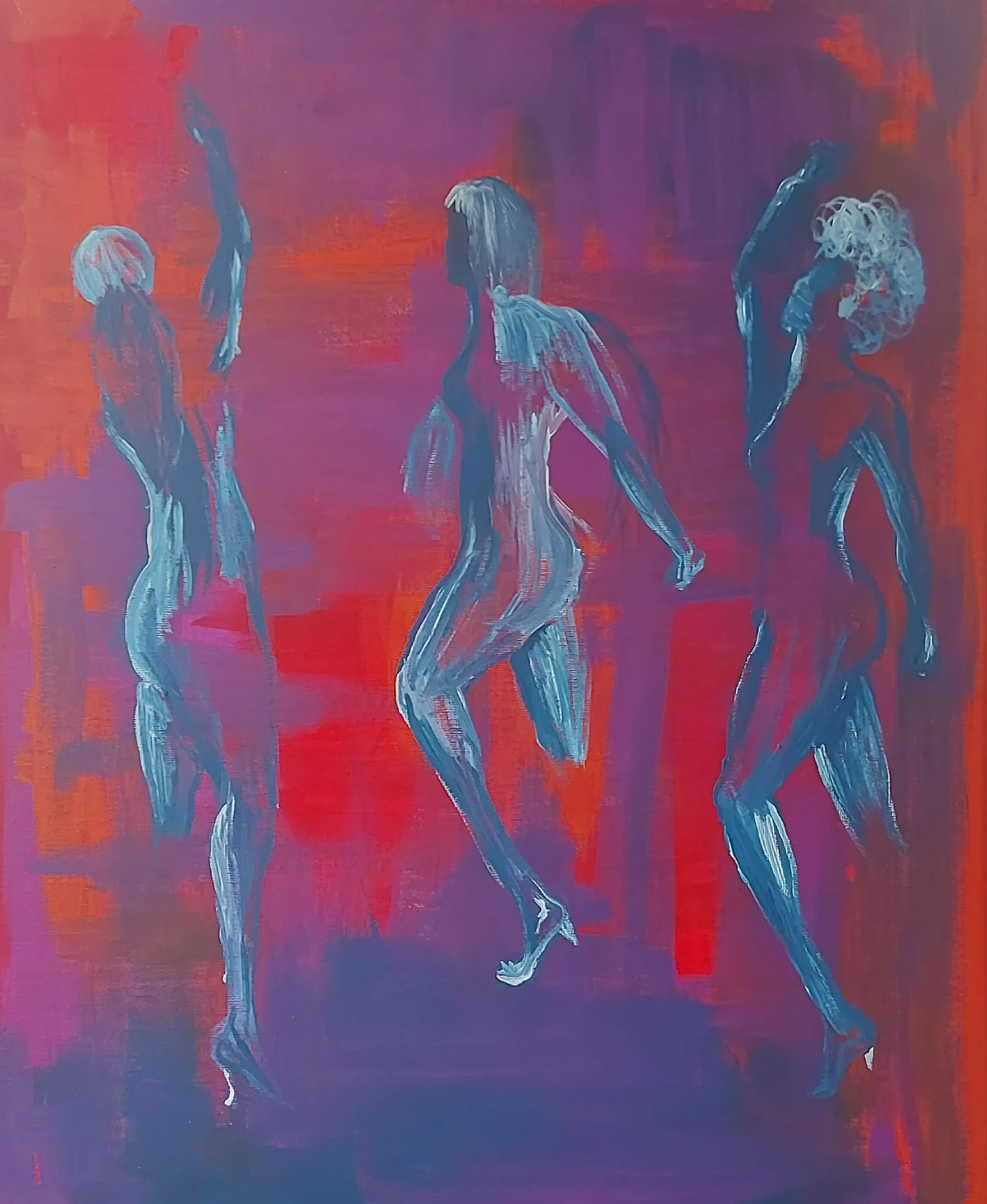 Akrylmålning Hey you av Lisa Brunelius