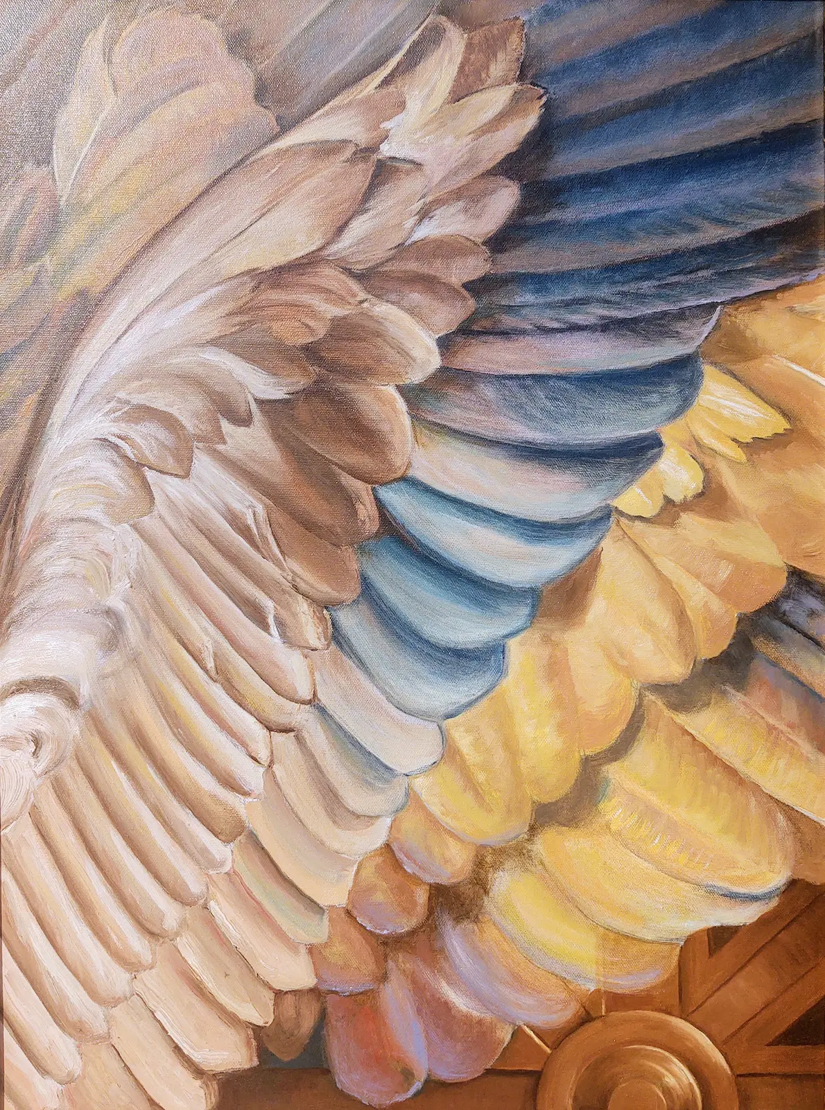 Oljemålning Edens Gate - Angel Wings av MYRON NETTERLUND