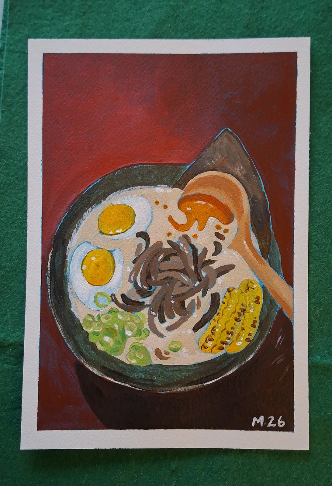 Akrylmålning Ramen av Malin Boström