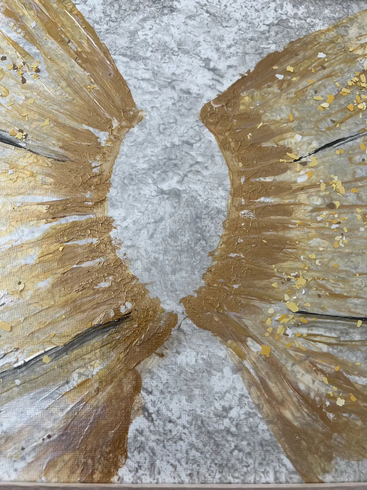 Akrylmålning Änglavingar av Kristina Blom