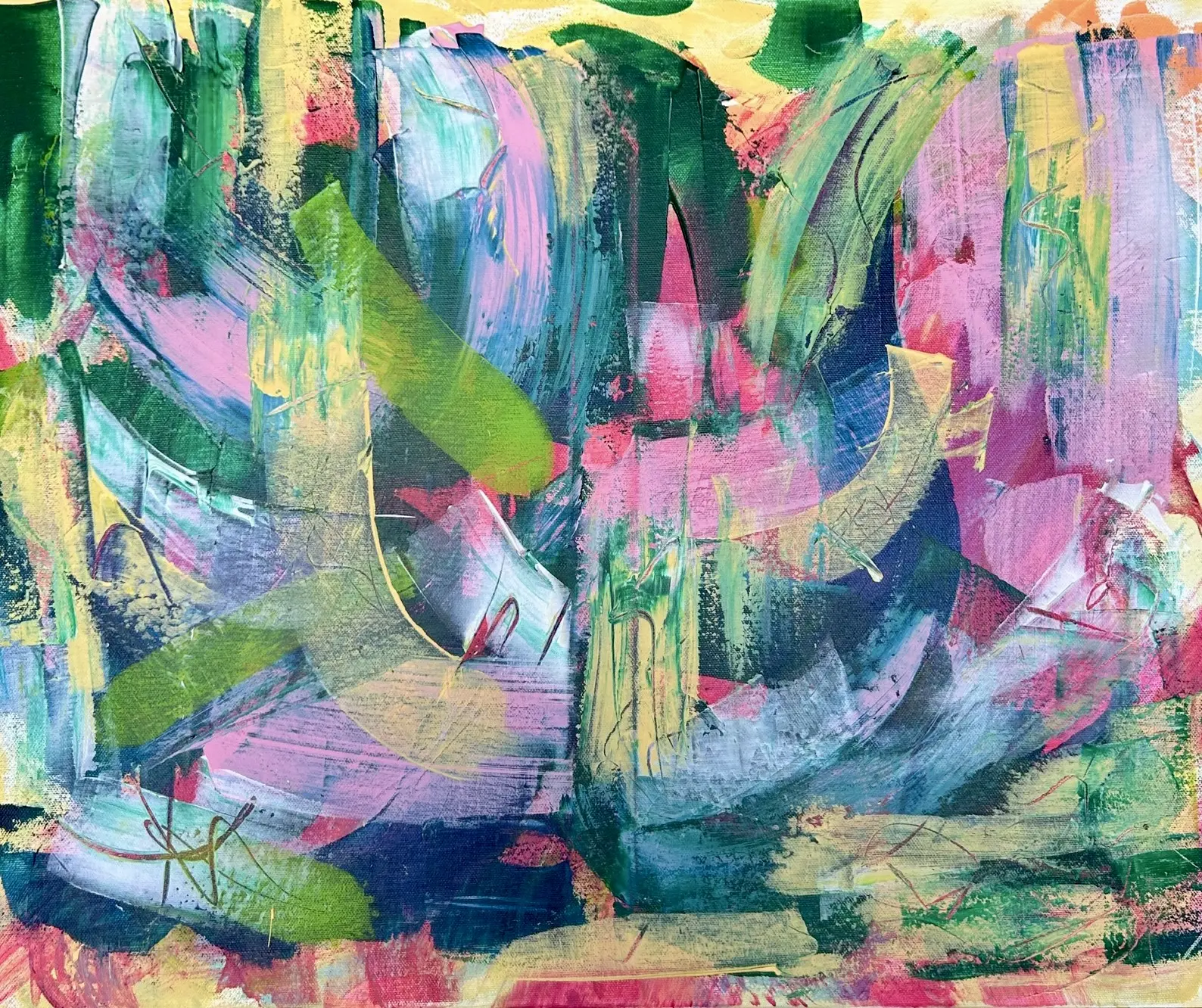 Akrylmålning Color Rythm av Lena Larsson